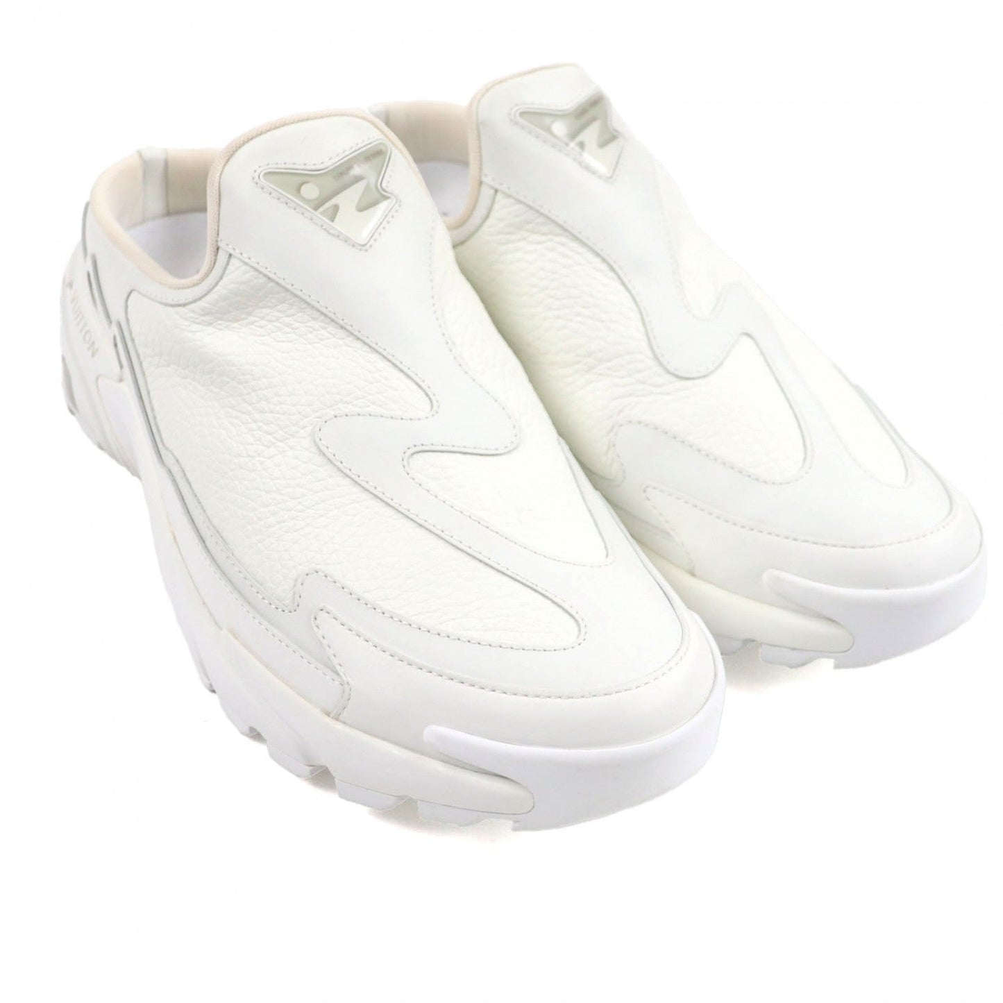 LOUIS VUITTON Sandals leather white tatic line 10