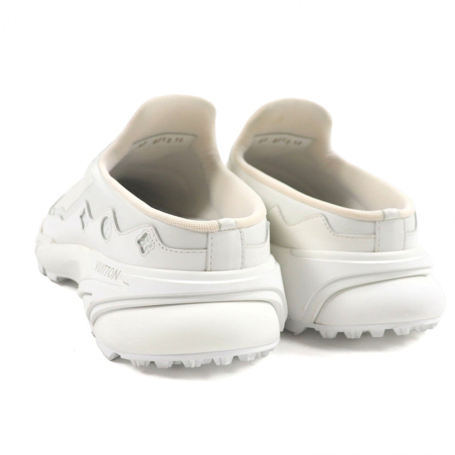 LOUIS VUITTON Sandals leather white tatic line 10