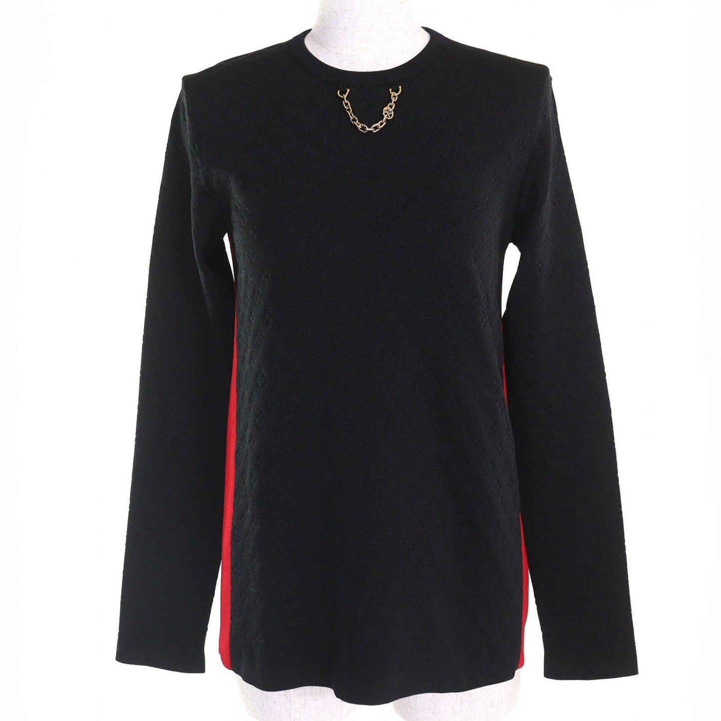 LOUIS VUITTON tops 1A9Z3E silk Black red S