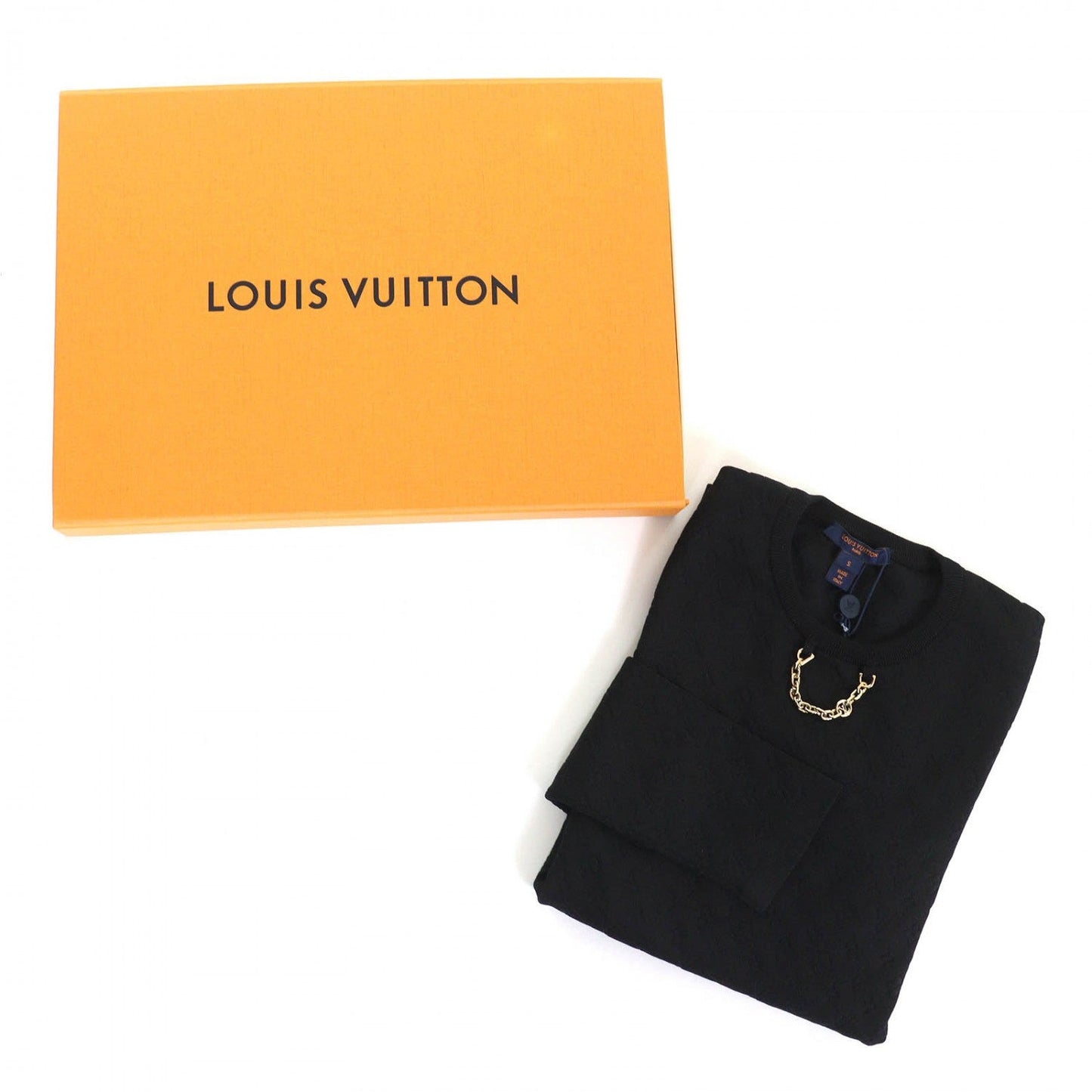 LOUIS VUITTON tops 1A9Z3E silk Black red S