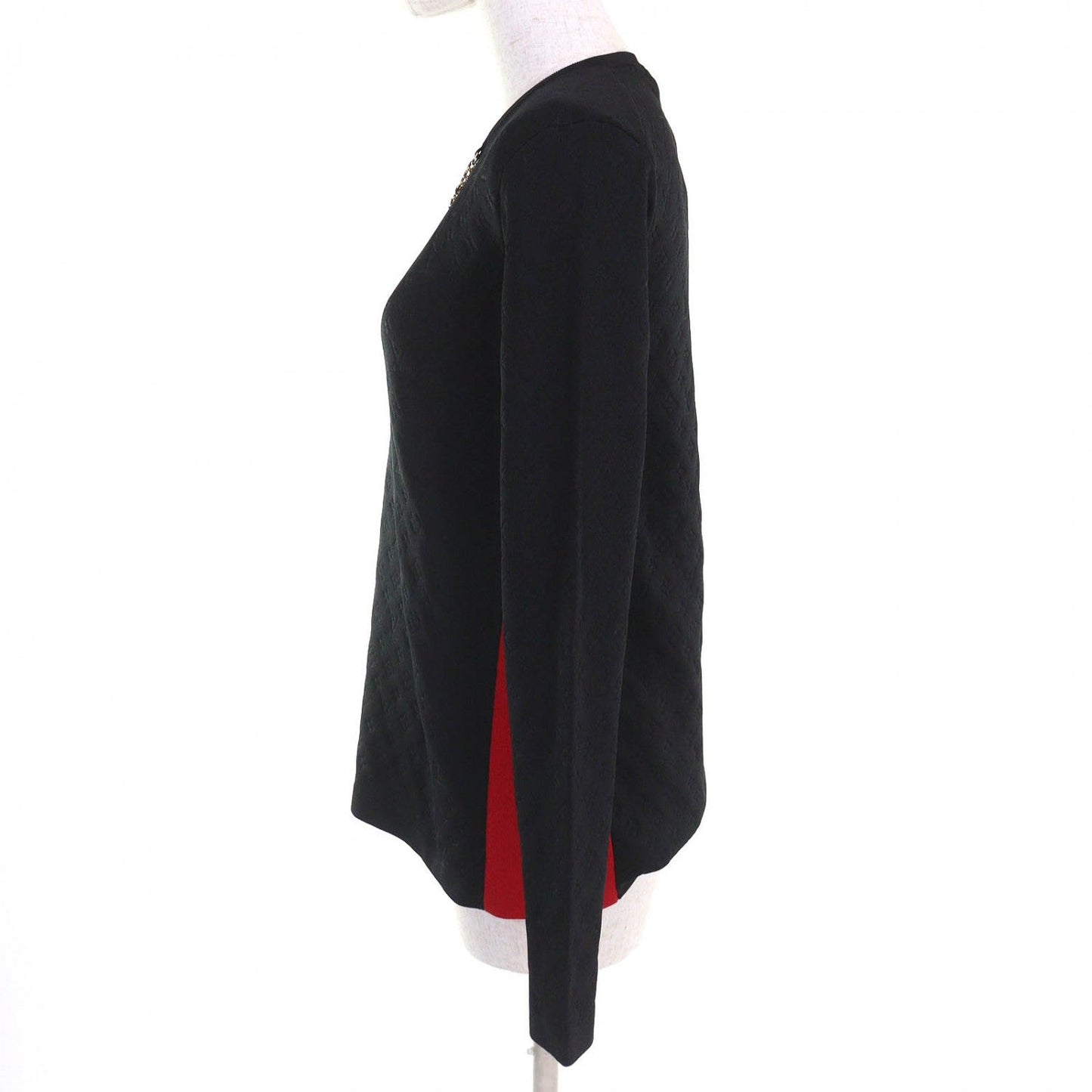 LOUIS VUITTON tops 1A9Z3E silk Black red S