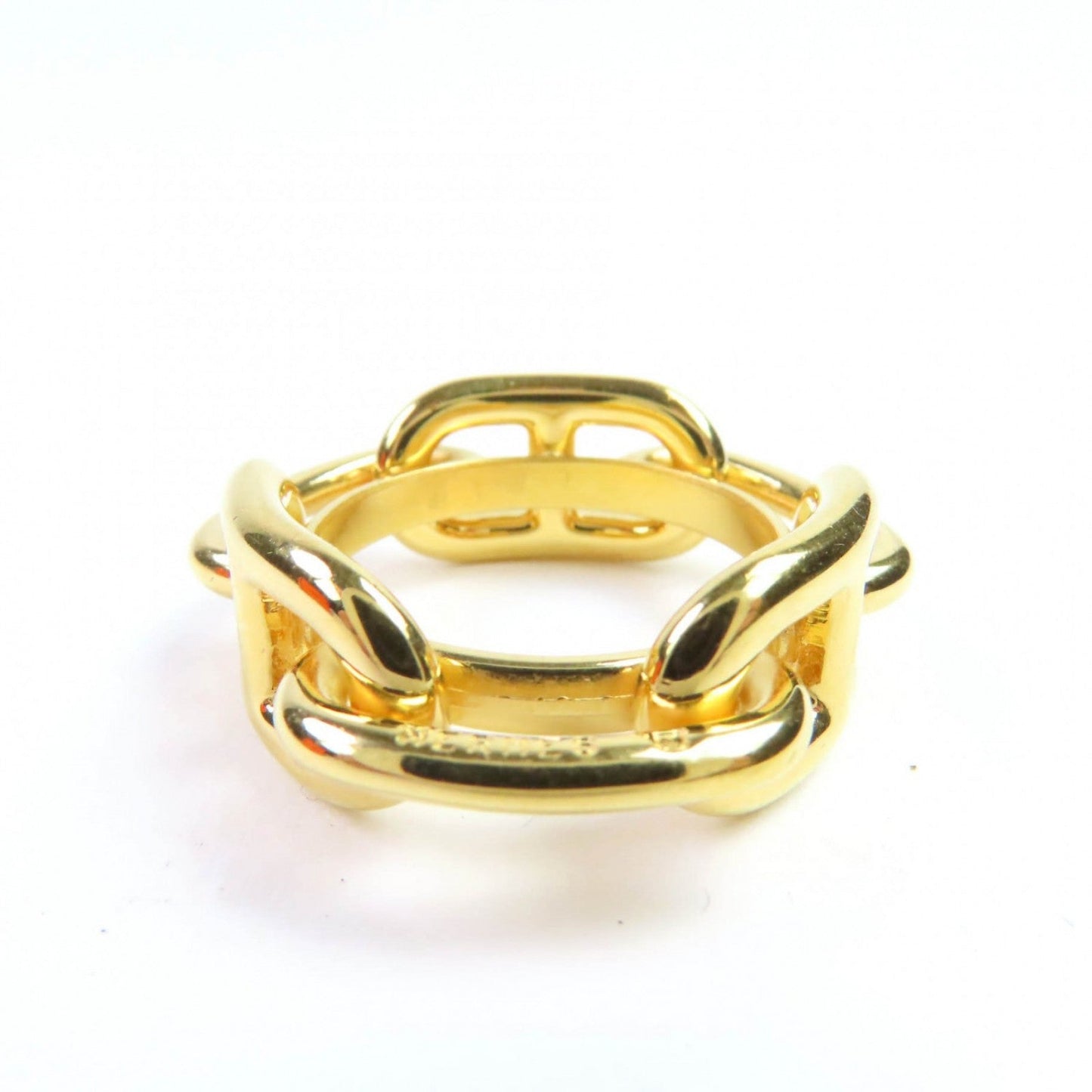 HERMES Scarf ring Gold Plated gold Lugate
