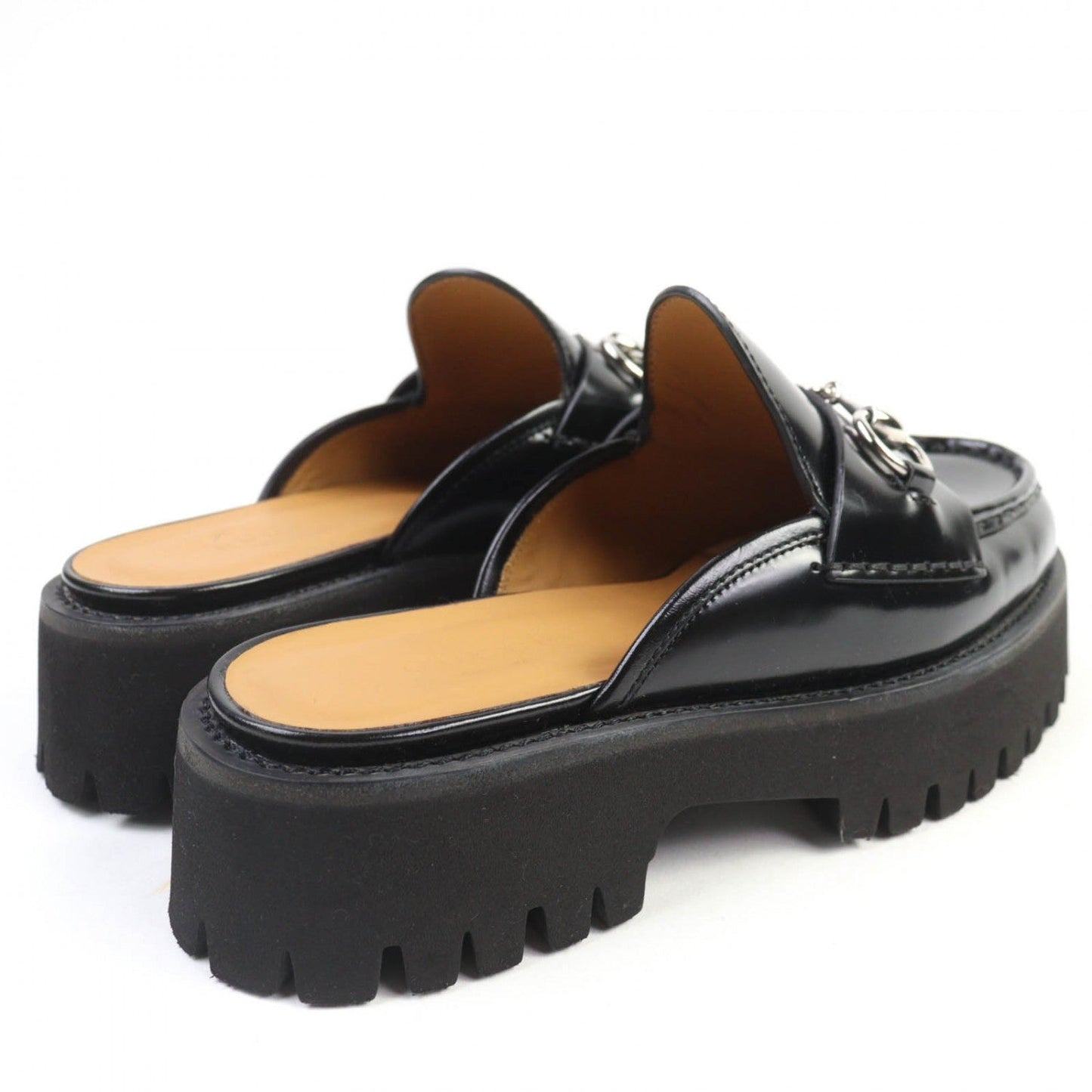 GUCCI Mule 764207 leather black 35