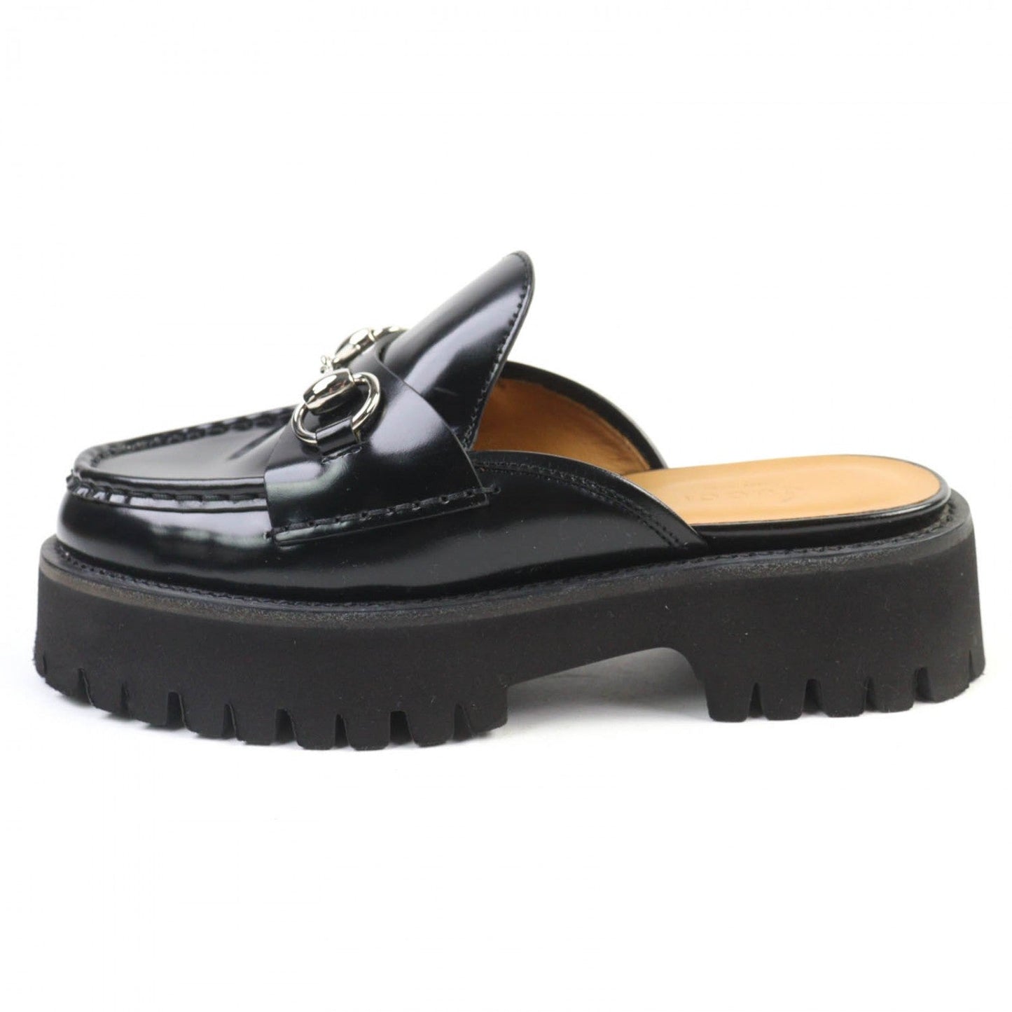 GUCCI Mule 764207 leather black 35