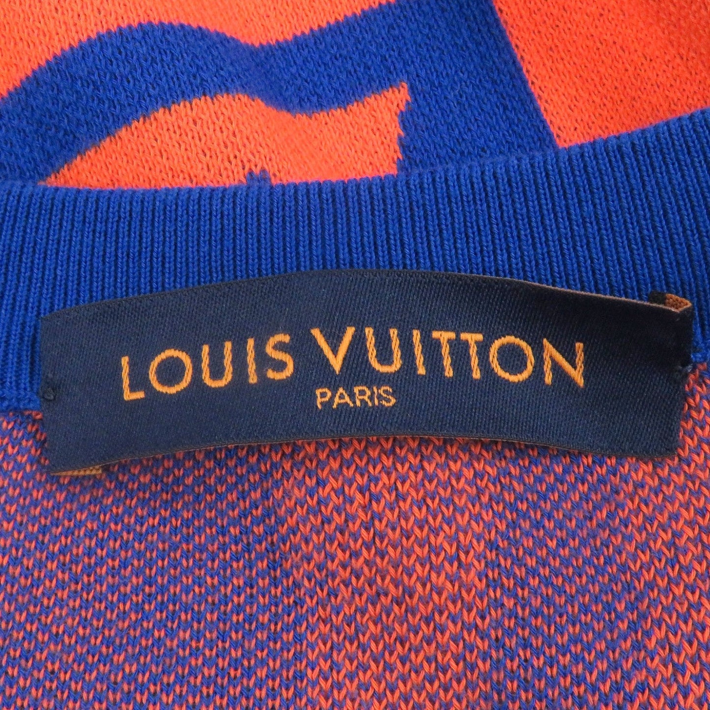 LOUIS VUITTON knit cotton Orange blue Jazz Flyer XL