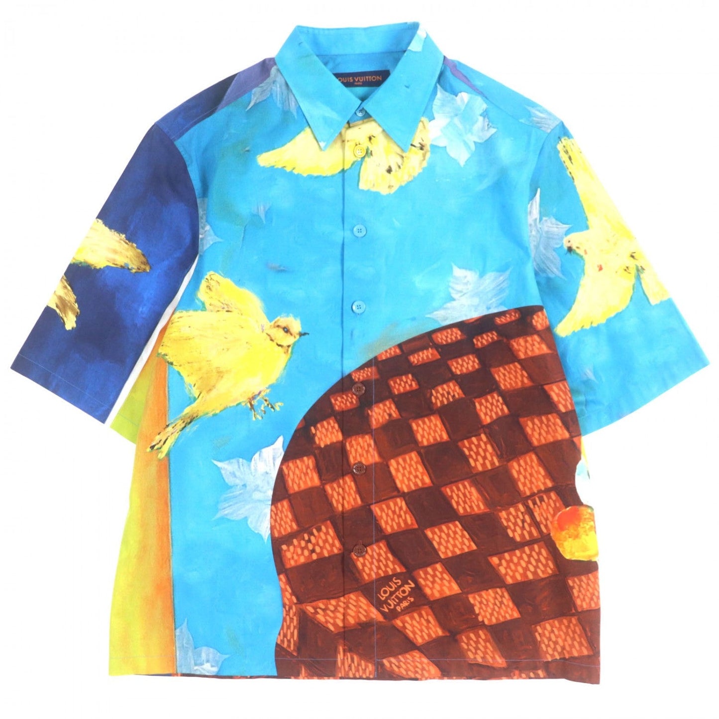 LOUIS VUITTON Short sleeve shirt cotton Multi M