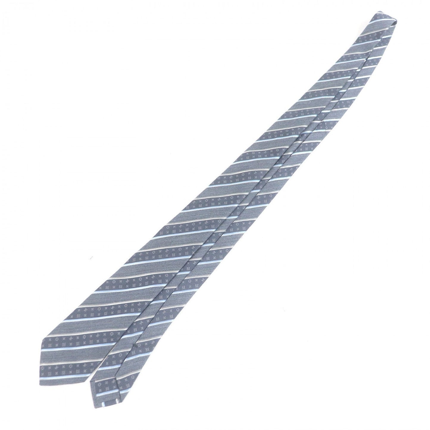 LOUIS VUITTON tie M79911 silk Blue gray