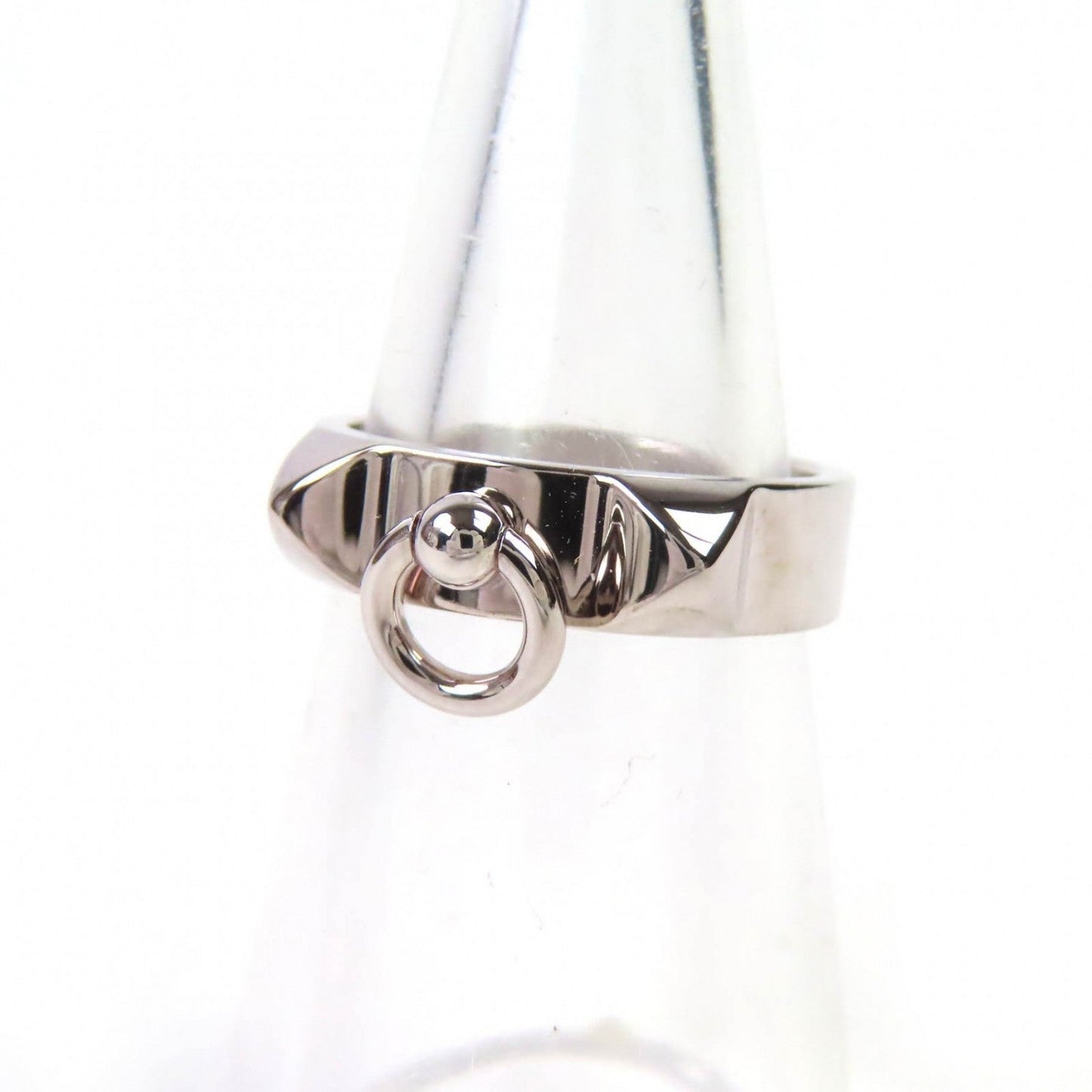 HERMES Ring 24AK147567 AG925 Silver Collier de Cyan PM 51（日本サイズ約11号相当）