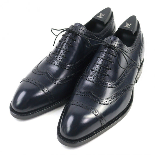 LOUIS VUITTON Leather shoes leather Navy 6