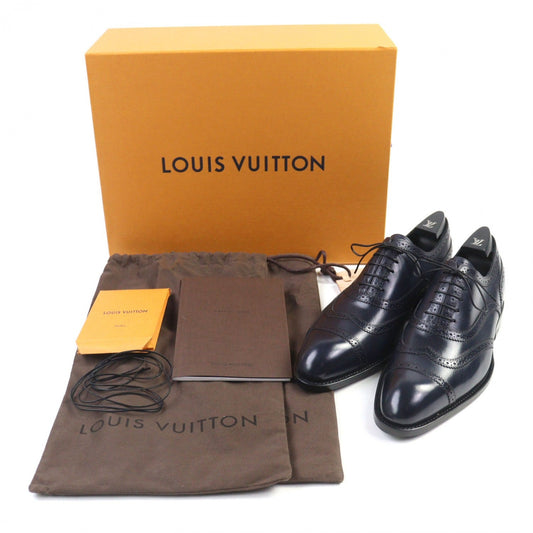 LOUIS VUITTON Leather shoes leather Navy 6