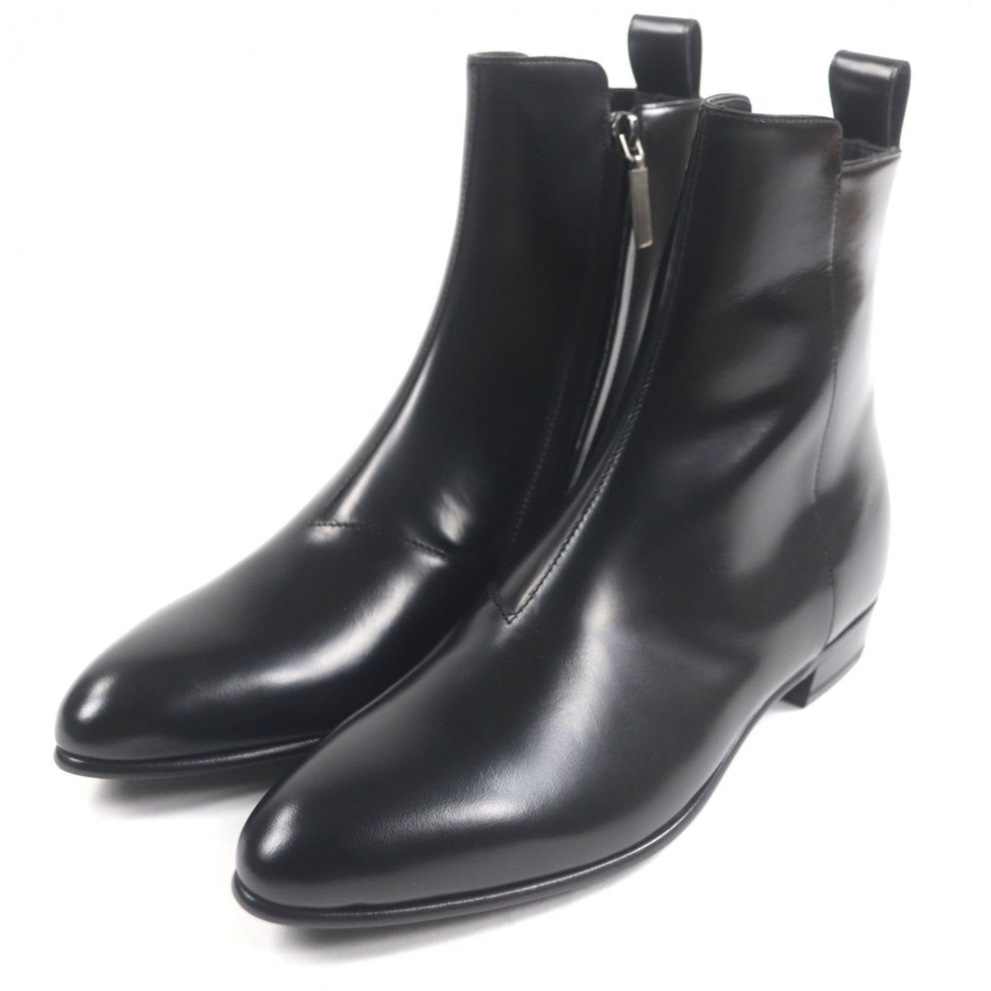 SAINT LAURENT PARIS short boots 480085 leather black 39