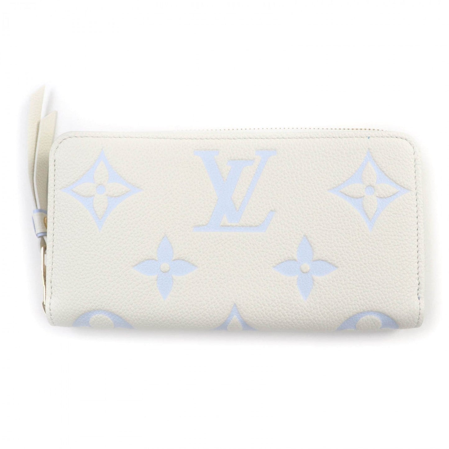 LOUIS VUITTON Long Wallet Purse M83308 Monogram Ann Platt White type Blue type
