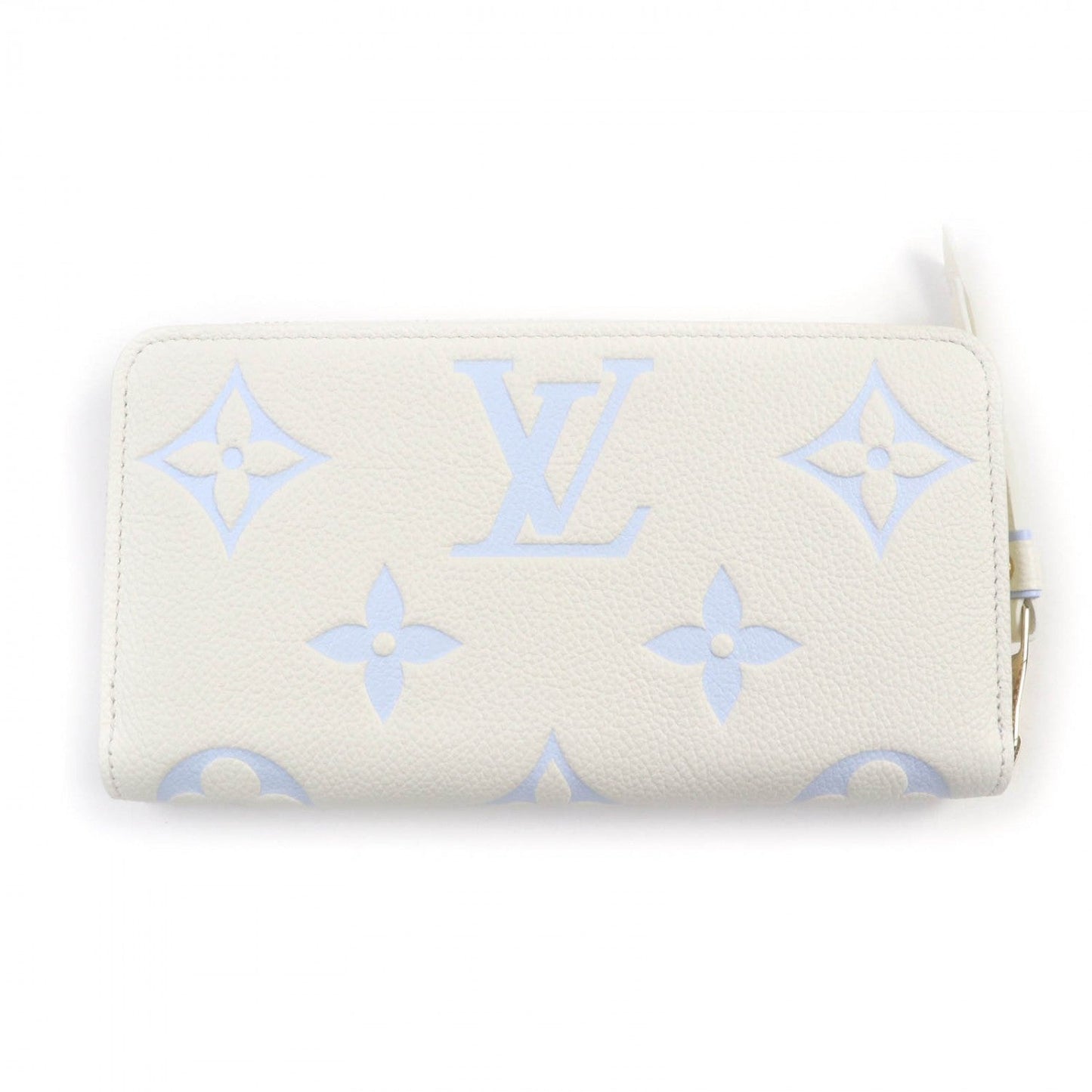 LOUIS VUITTON Long Wallet Purse M83308 Monogram Ann Platt White type Blue type