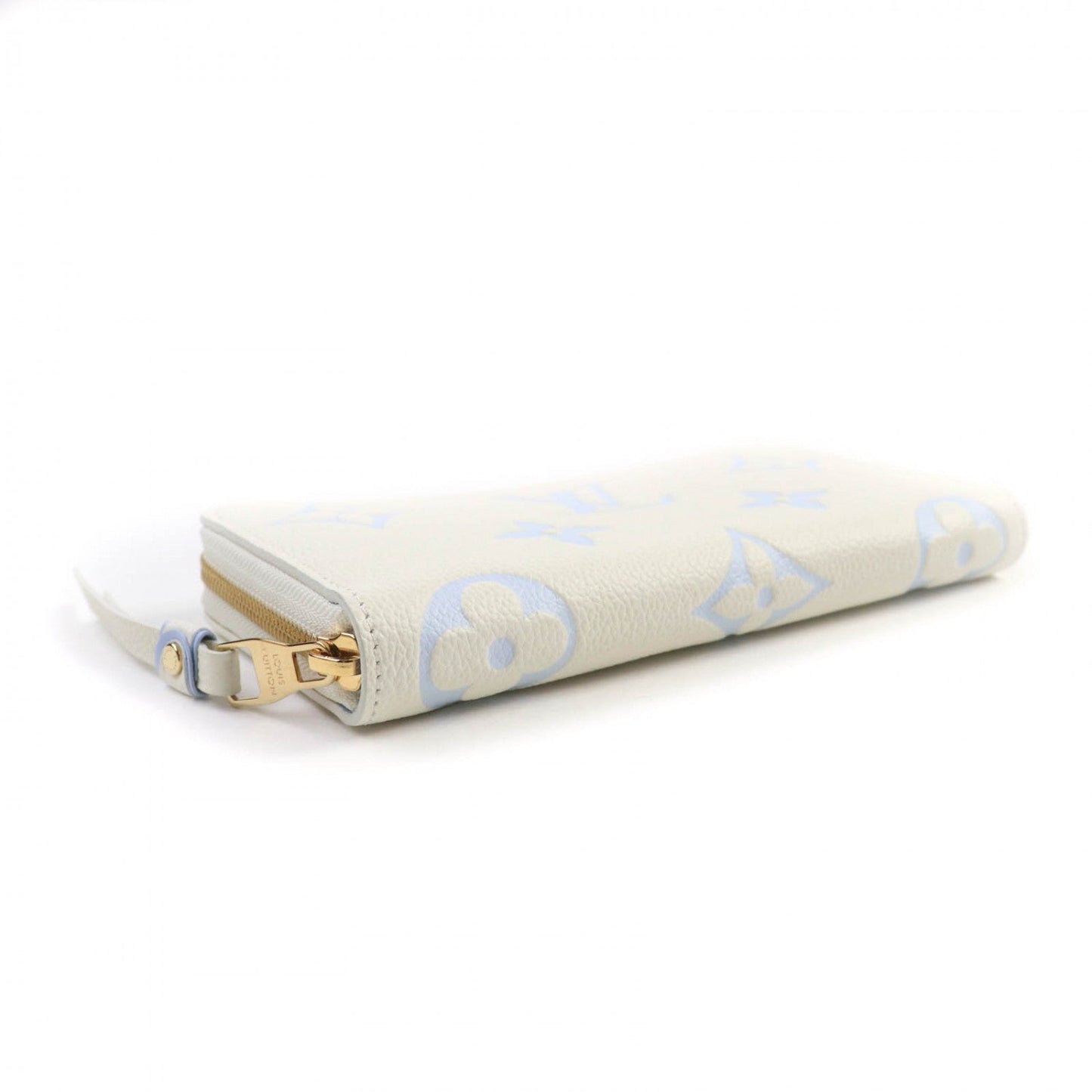 LOUIS VUITTON Long Wallet Purse M83308 Monogram Ann Platt White type Blue type