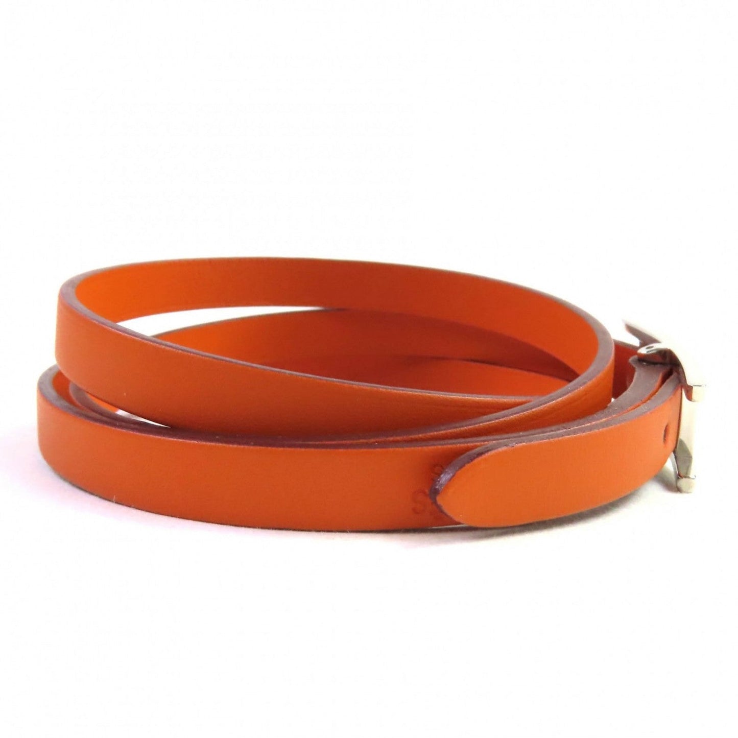 HERMES bracelet leather Orange Appi 3
