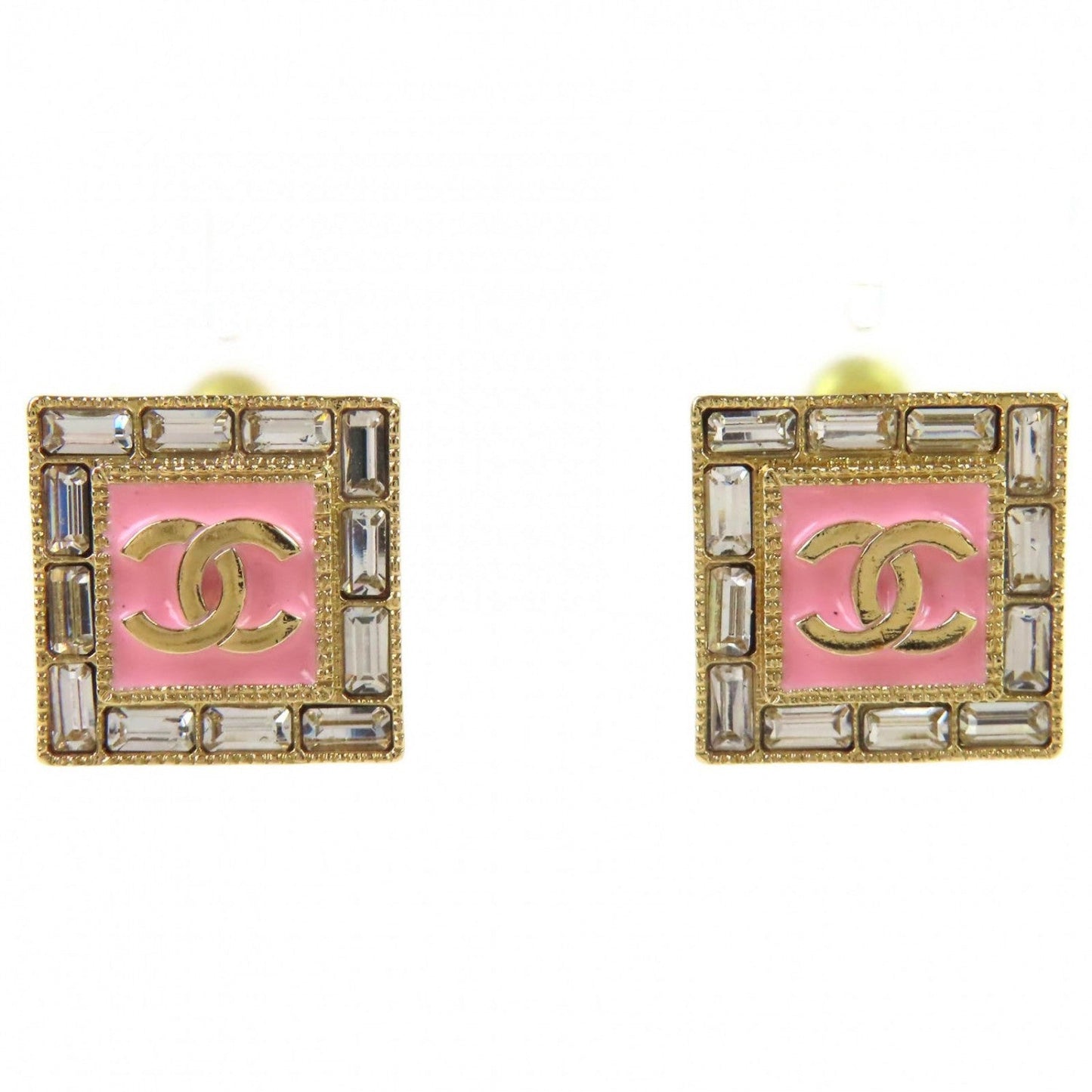 CHANEL Pierce B24S Ã£ÂÂ¼ Gold pink