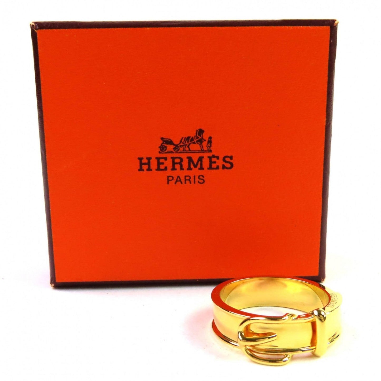 HERMES Scarf ring ー gold