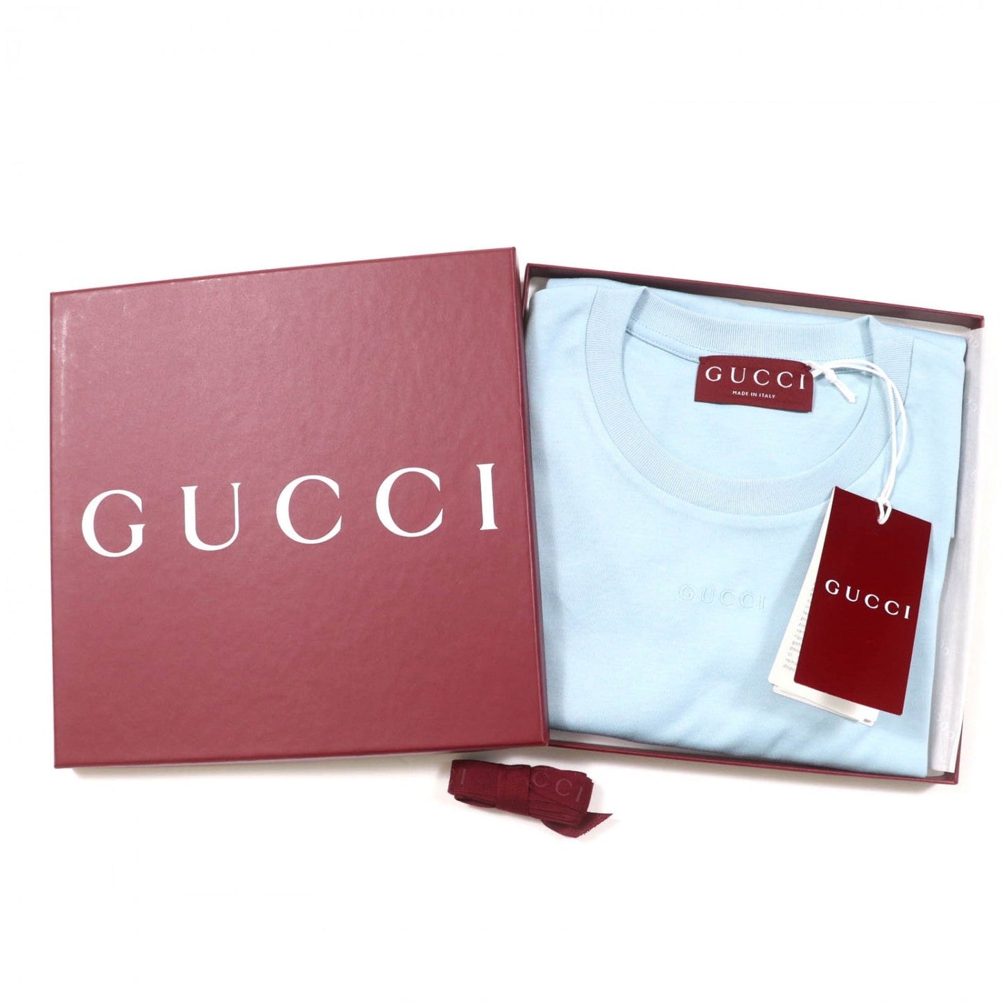 GUCCI Short sleeve T-shirt 837965 cotton Light blue M