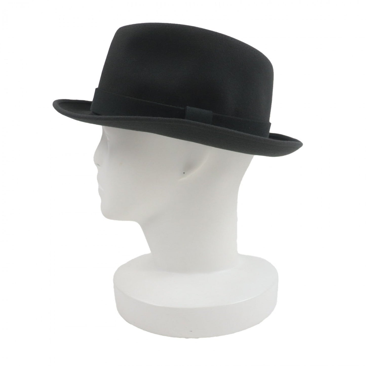 HERMES hat wool Dark gray 57