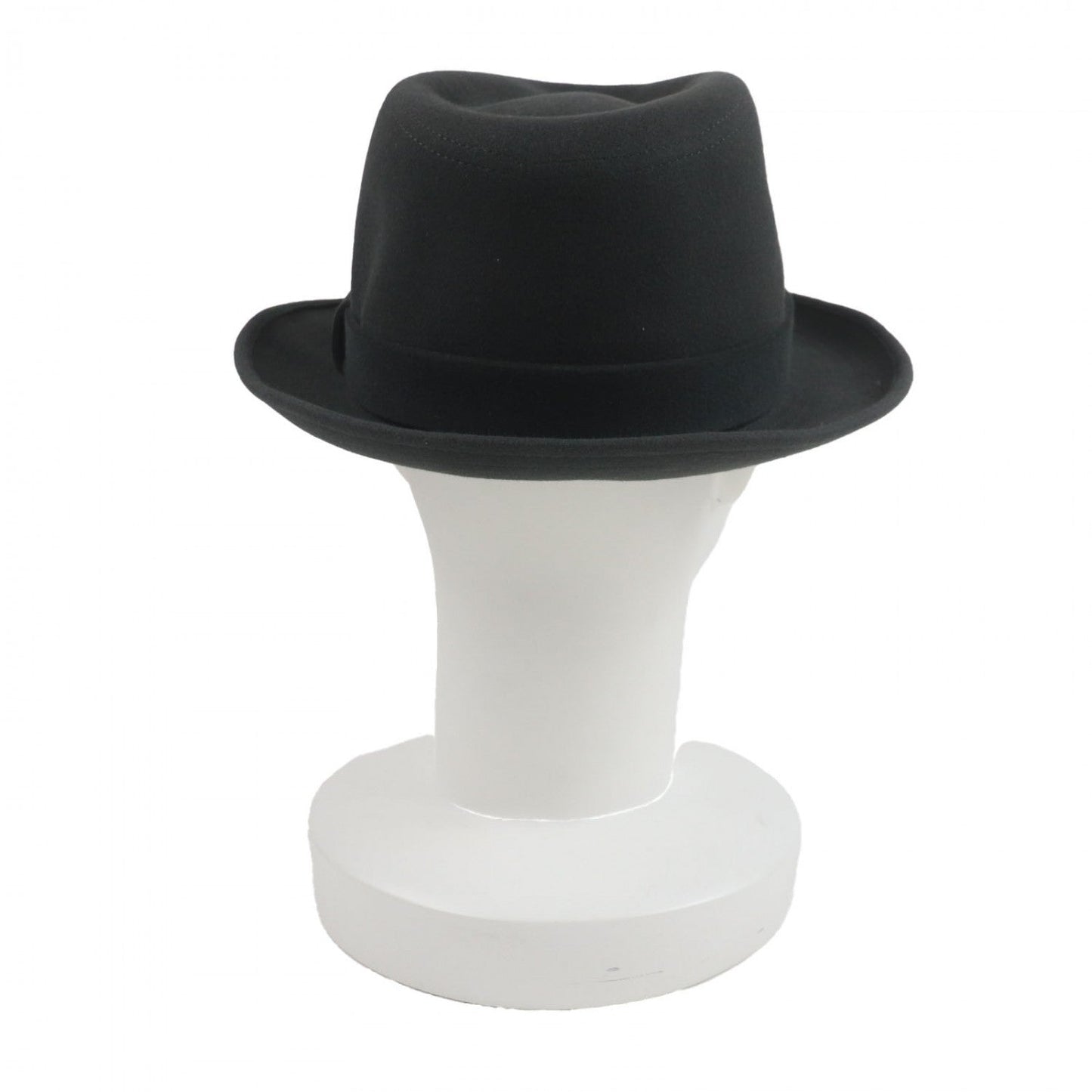 HERMES hat wool Dark gray 57