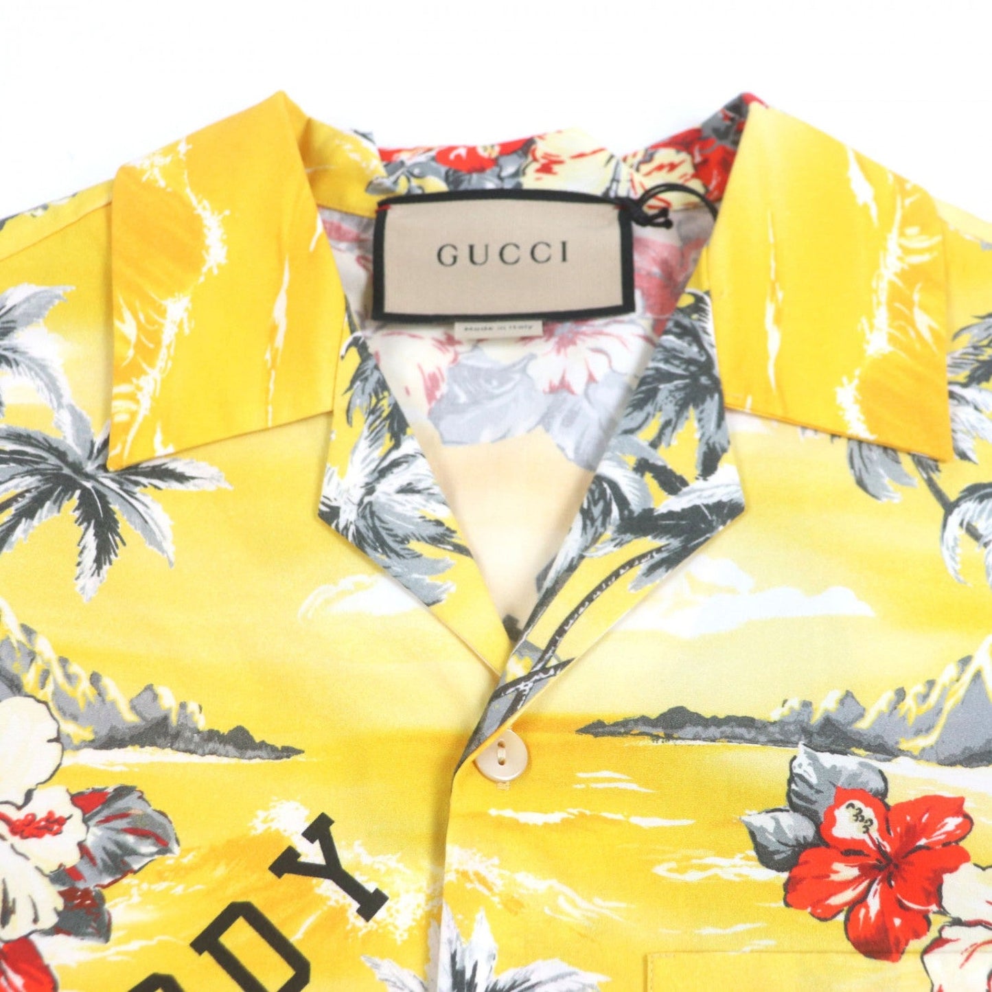 GUCCI Short sleeve shirt 694124 cotton yellow 44