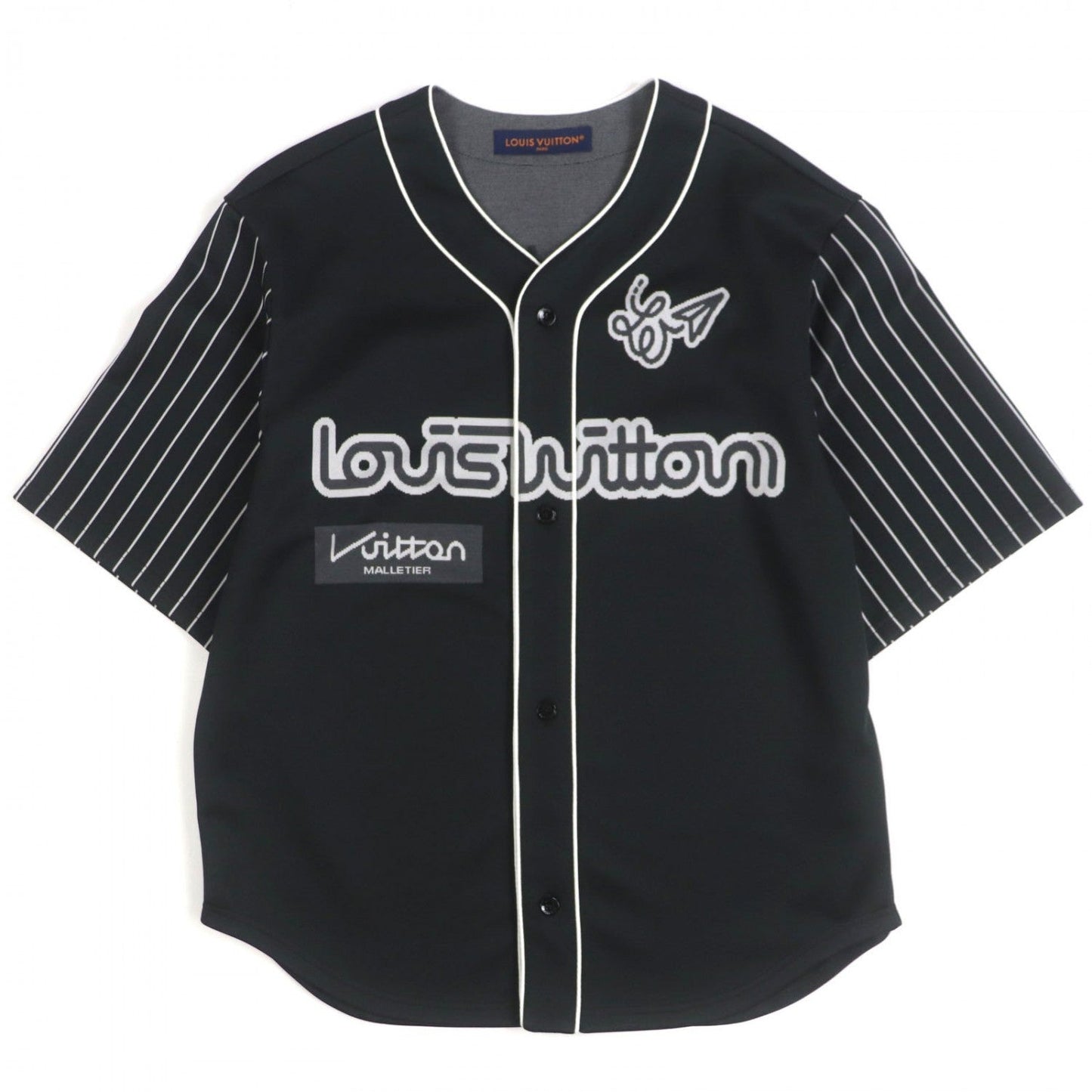 LOUIS VUITTON Short sleeve shirt polyester black S