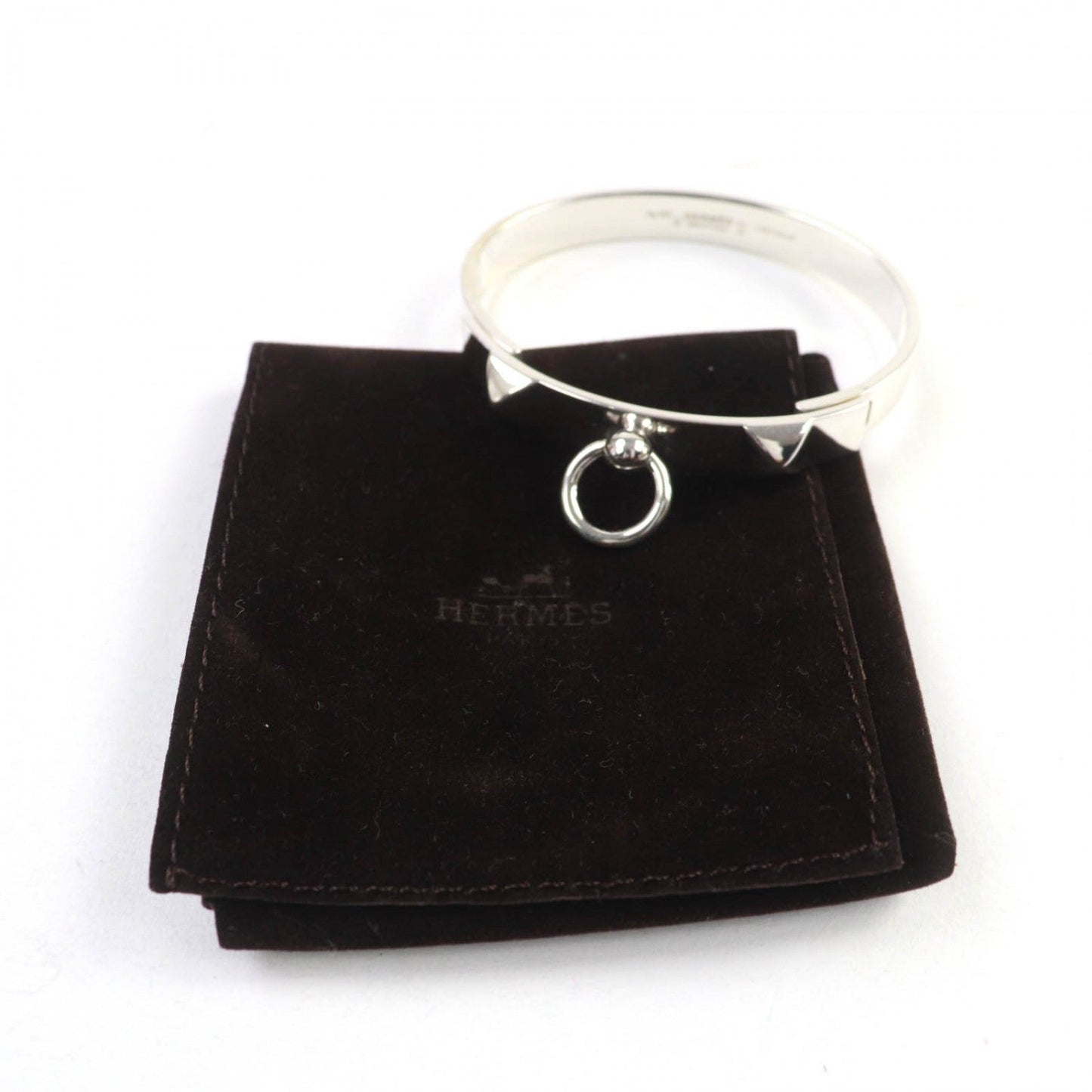 HERMES bracelet AG925 Silver Bracelet Collier de Chien PM XL