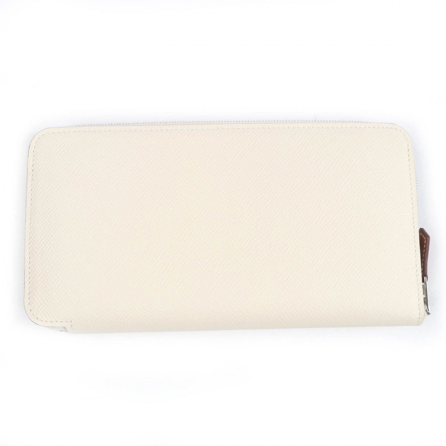 HERMES Long Wallet Purse Epsom Nata Azap Long Silk In Zip Around