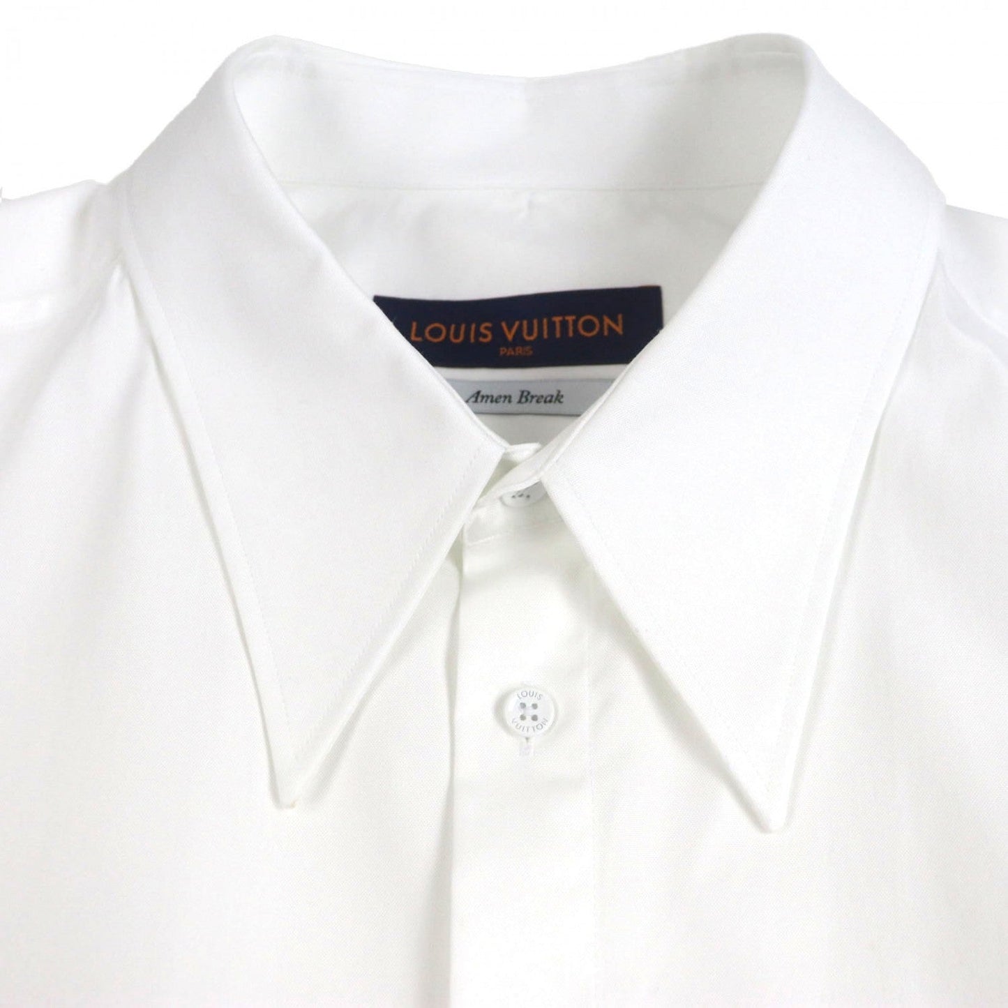 LOUIS VUITTON Long sleeve shirt cotton white XXL
