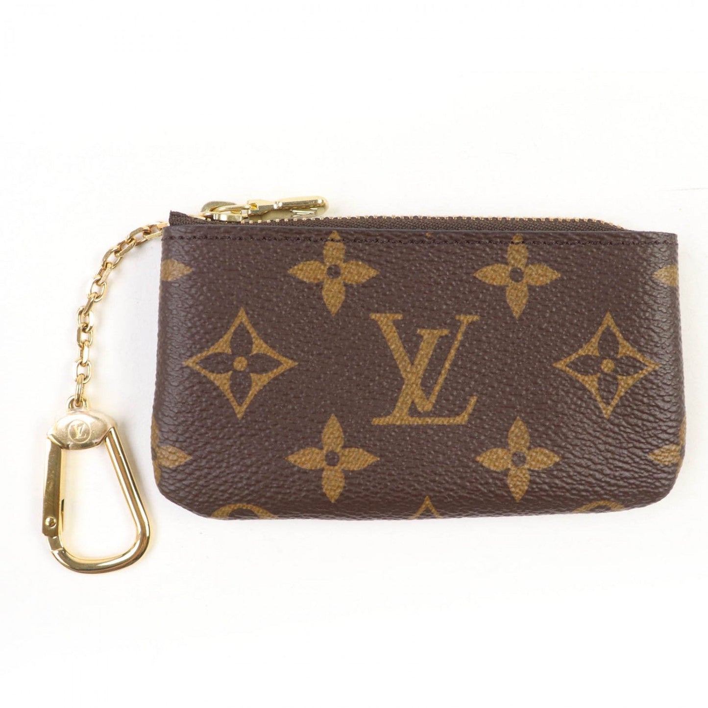 LOUIS VUITTON Coin case M62650 Monogram canvas Brown Card Key case Key holder Pochette Cle