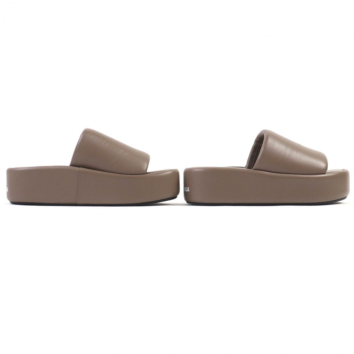 BALENCIAGA Sandals 656960 leather Brown type 37
