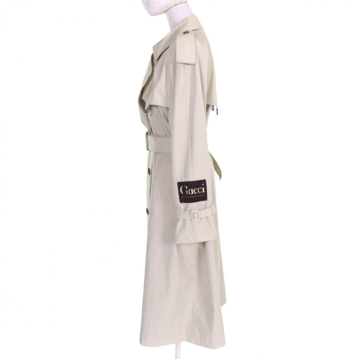 GUCCI trench coat 621377 cotton light beige 36