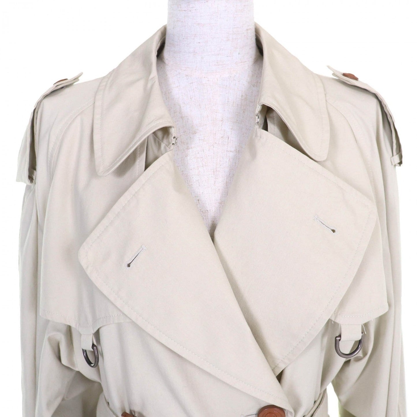 GUCCI trench coat 621377 cotton light beige 36