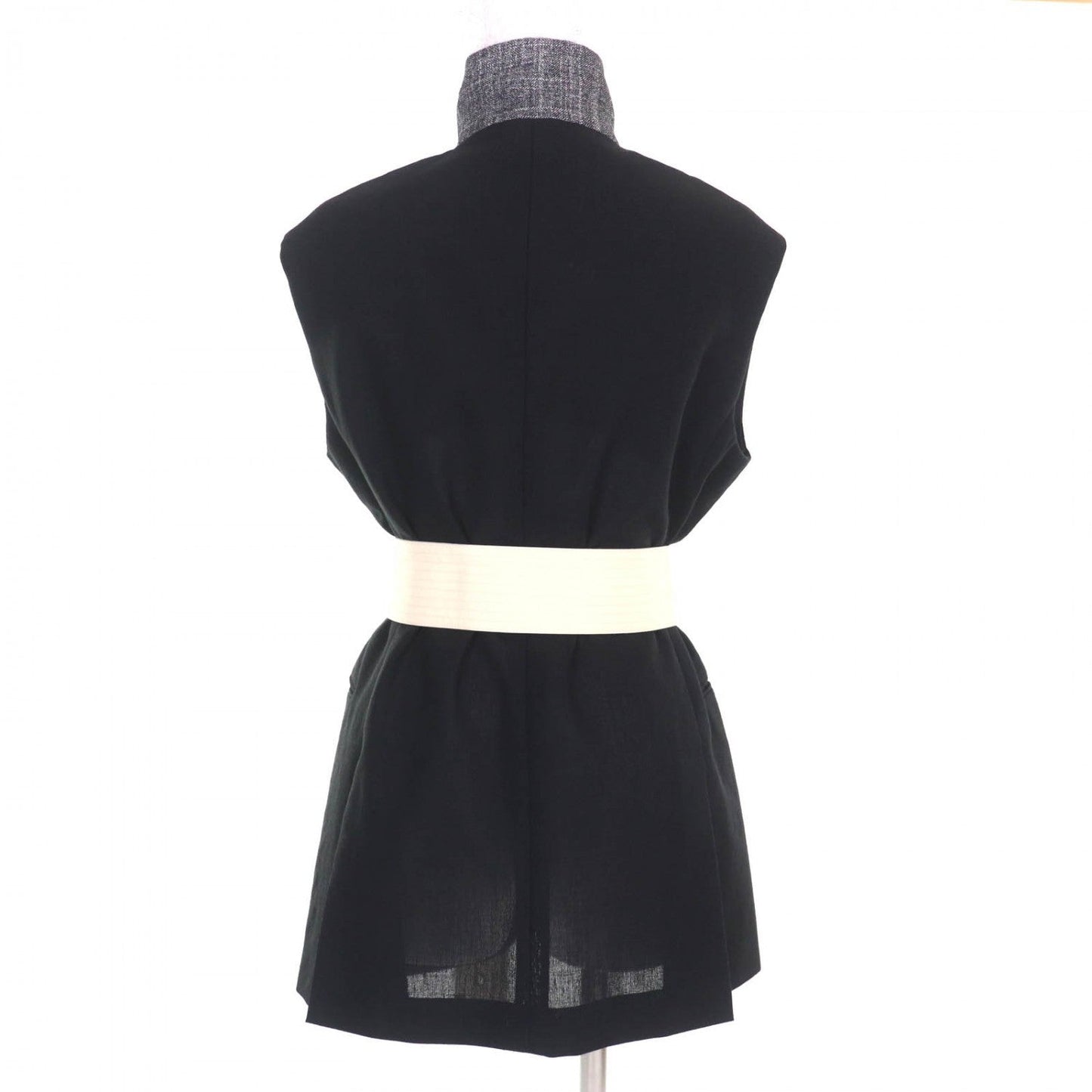 LOUIS VUITTON Vest linen Black Grey 38