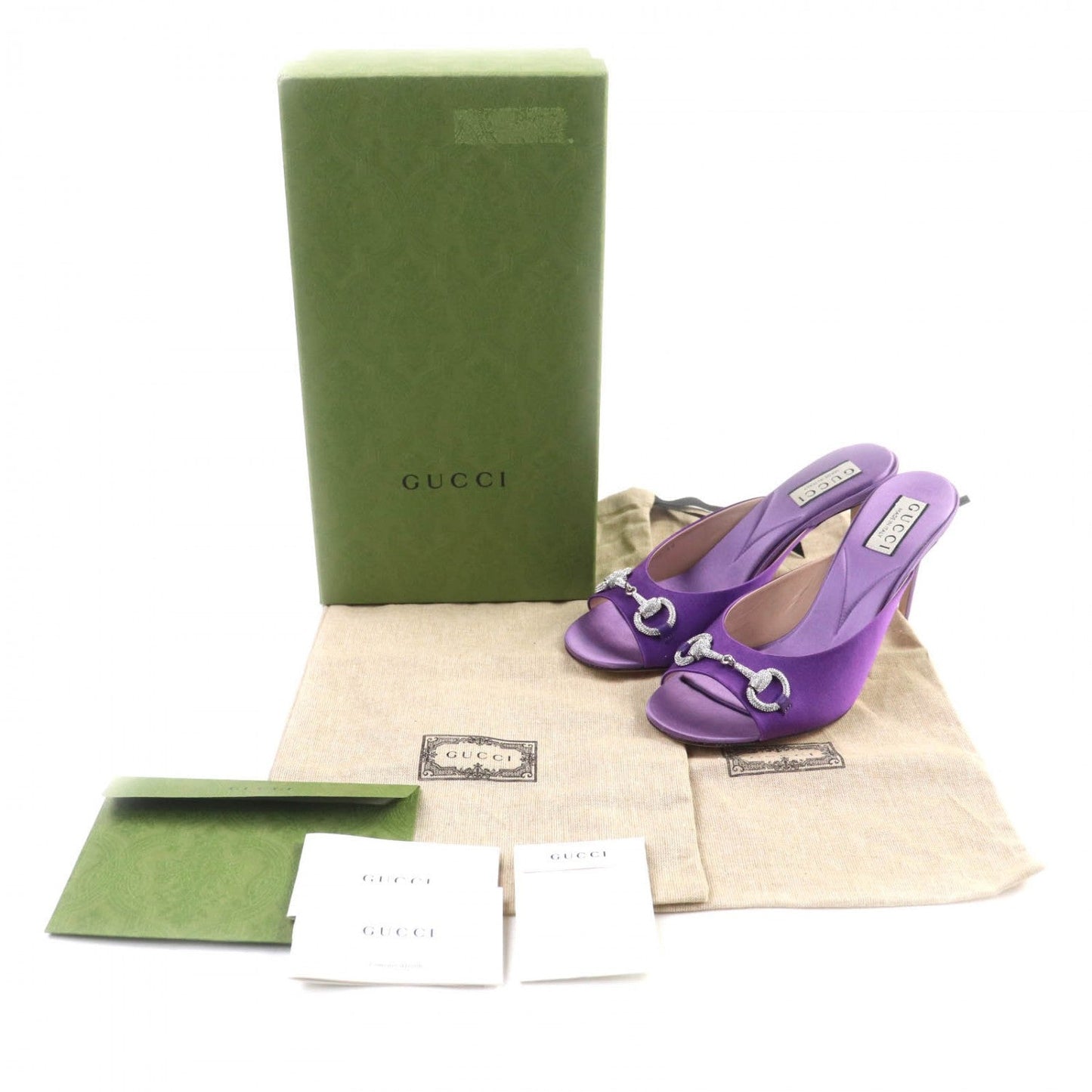 GUCCI Mule 771594 Satin purple 38