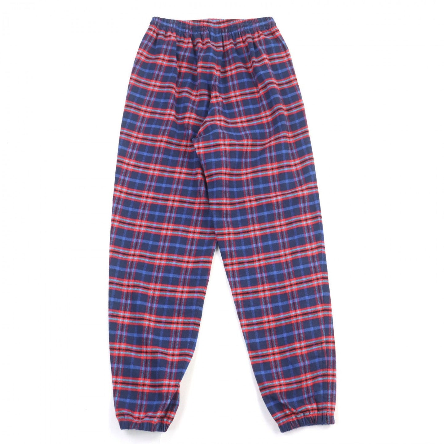 BALENCIAGA Pants 508491 cotton Red blue CHECK FLANNEL PANT XS