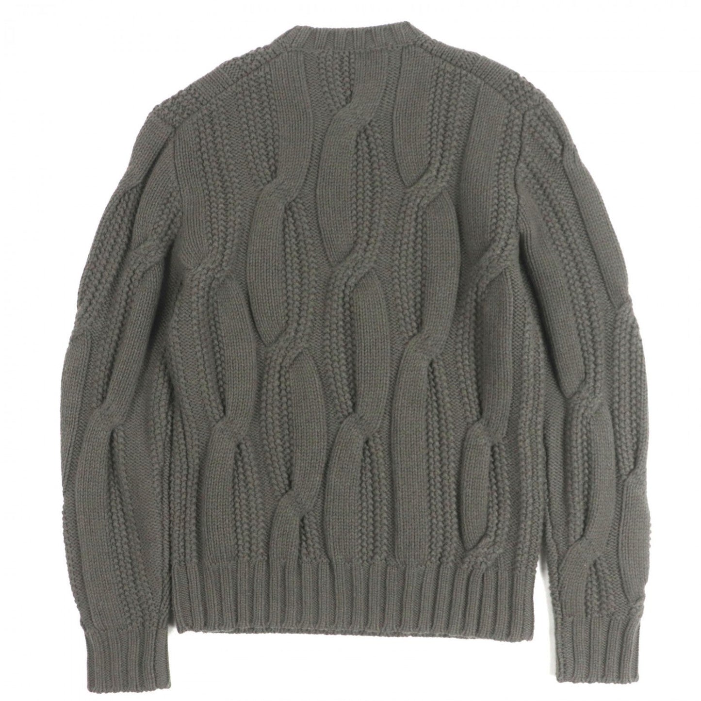 HERMES sweater wool Charcoal gray blue M