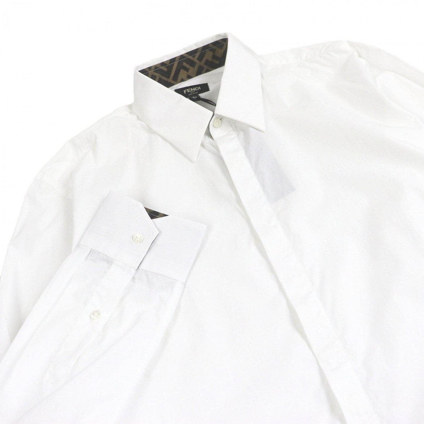 FENDI Long sleeve shirt FS0703 cotton white 40