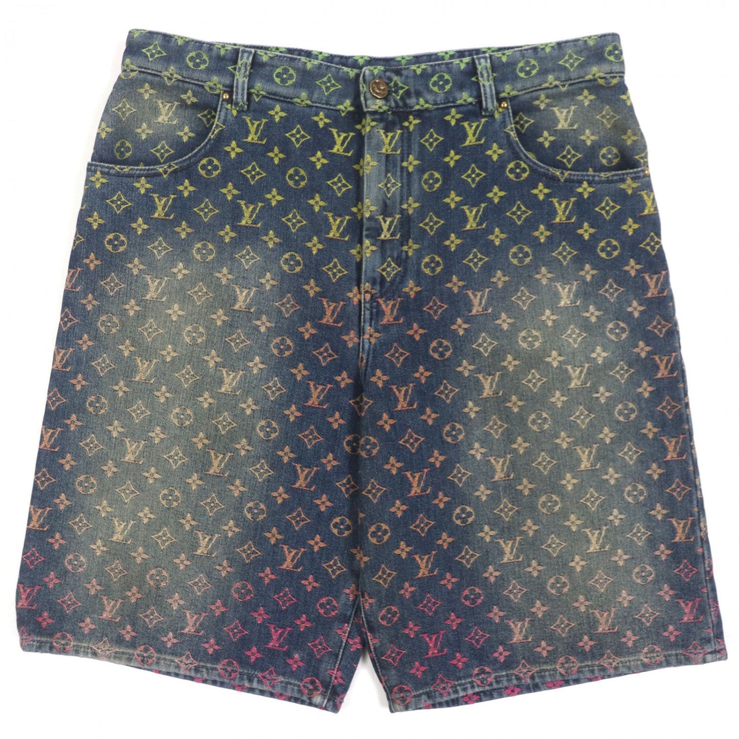 LOUIS VUITTON Shorts cotton Indigo Multi 36