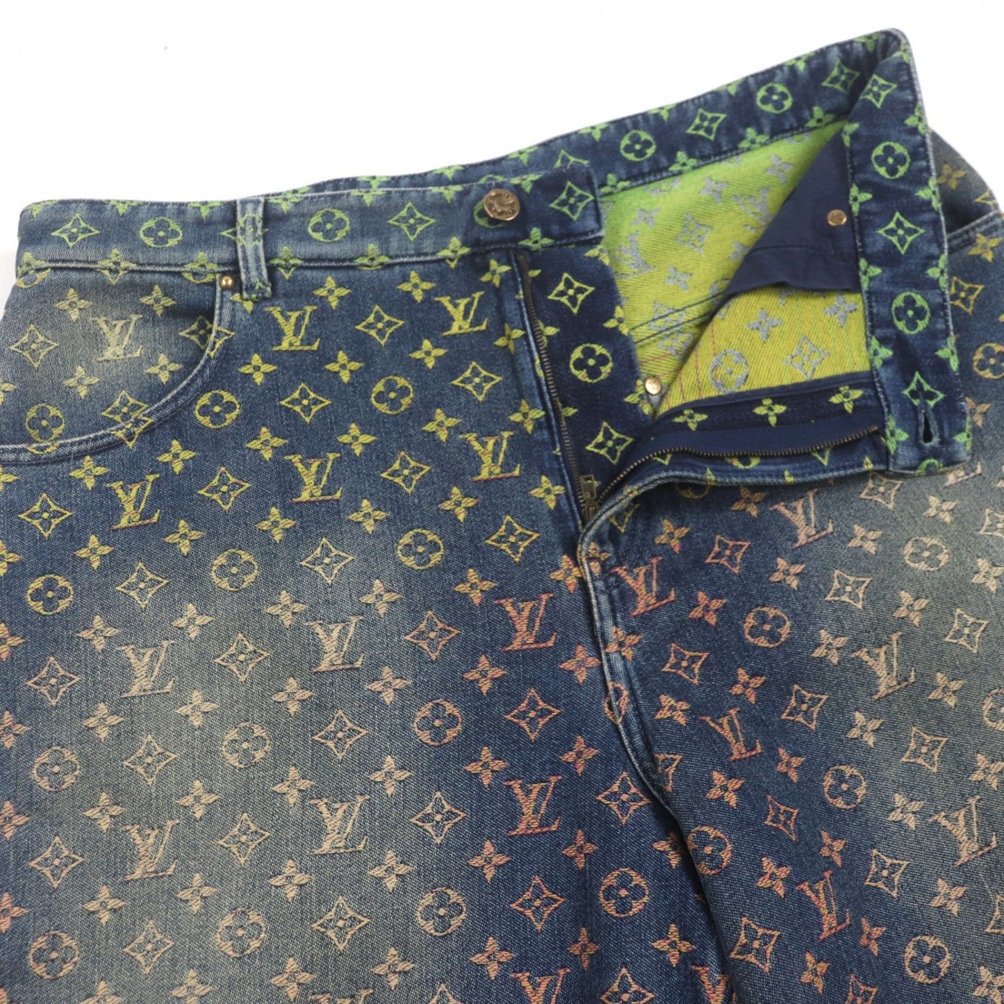 LOUIS VUITTON Shorts cotton Indigo Multi 36
