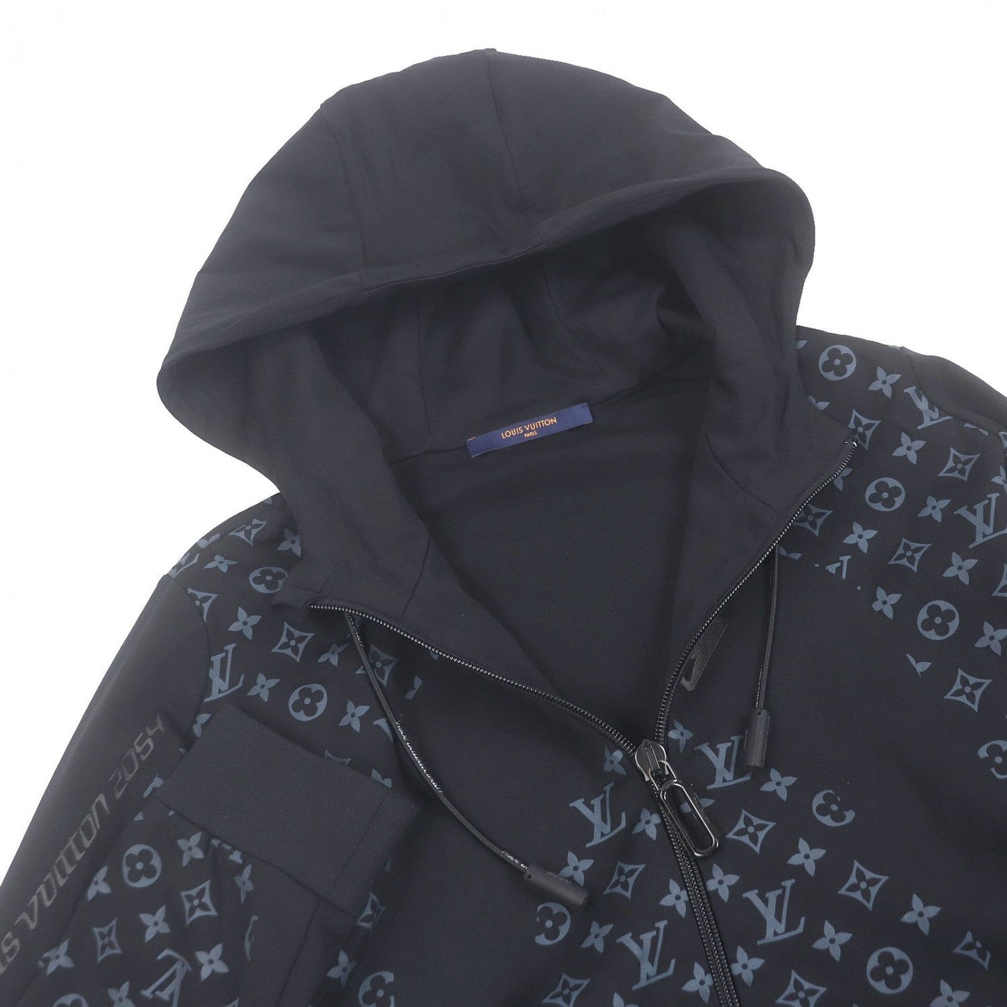 LOUIS VUITTON Hoodie Nylon black L