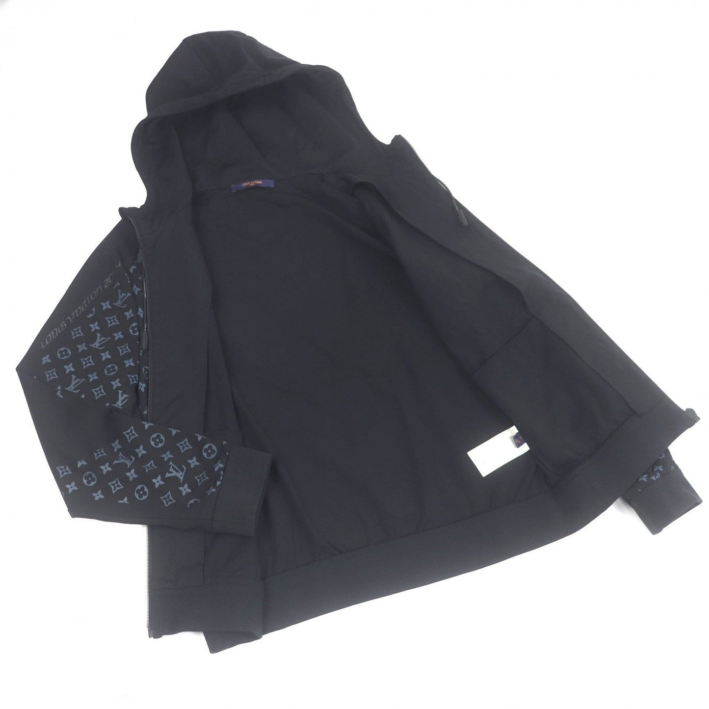 LOUIS VUITTON Hoodie Nylon black L