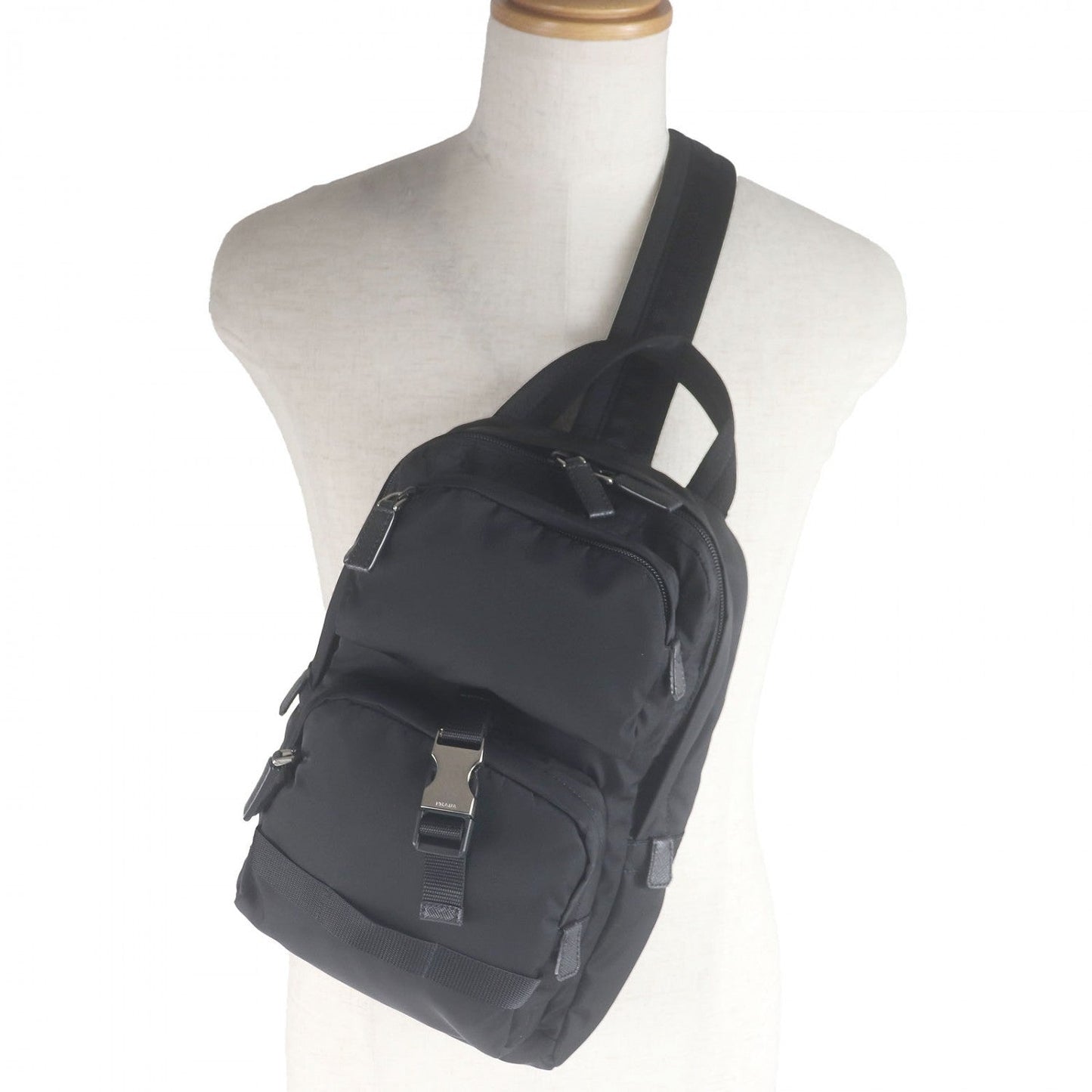 PRADA Sling bag 2VZ013 Nylon black