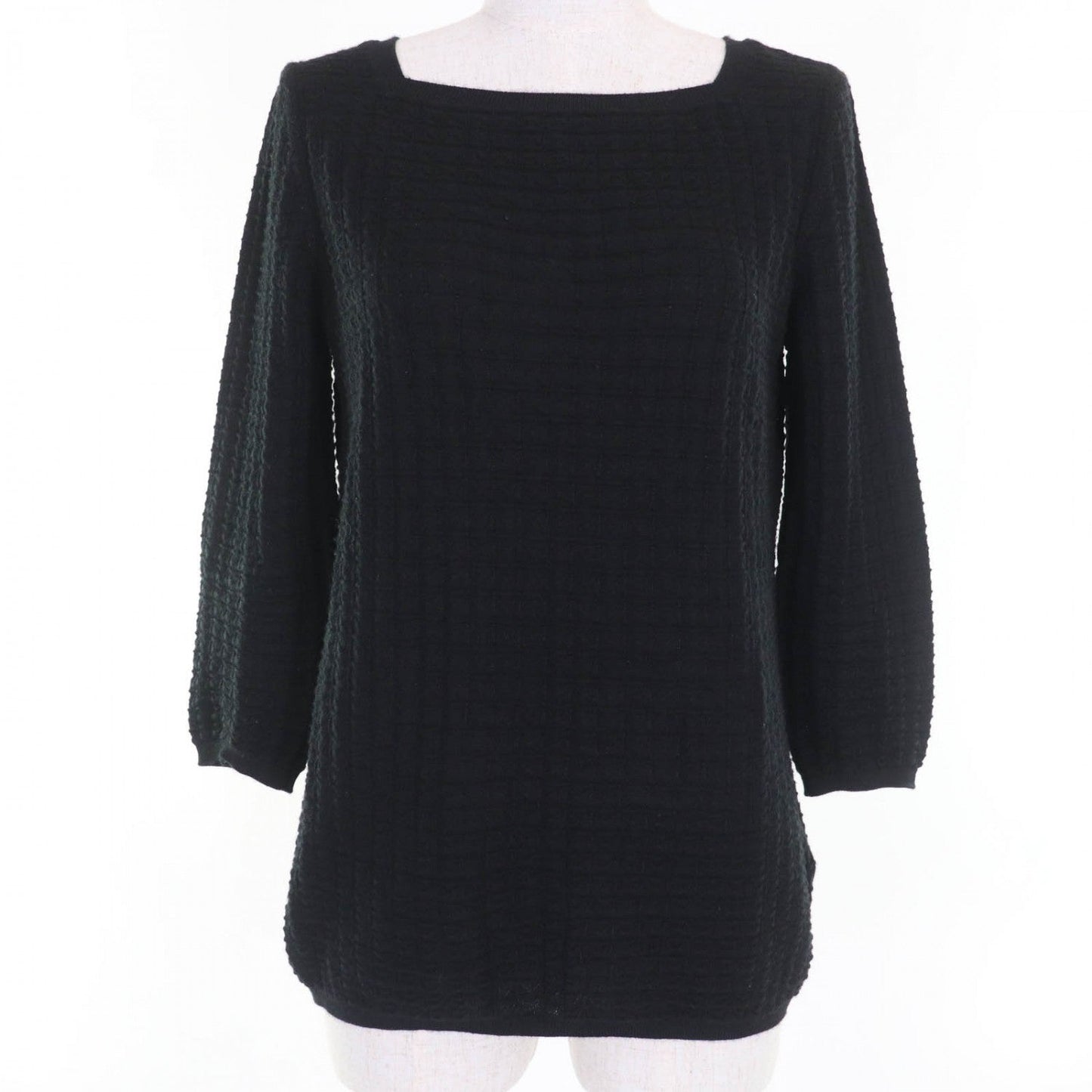 HERMES knit cashmere black 38