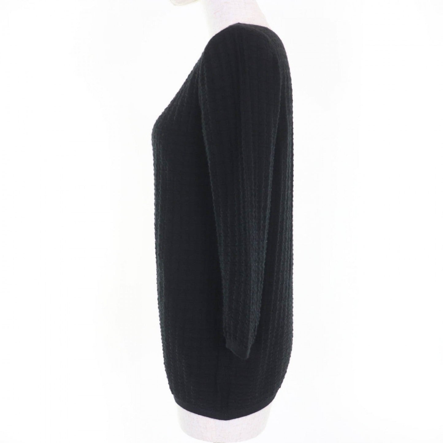 HERMES knit cashmere black 38