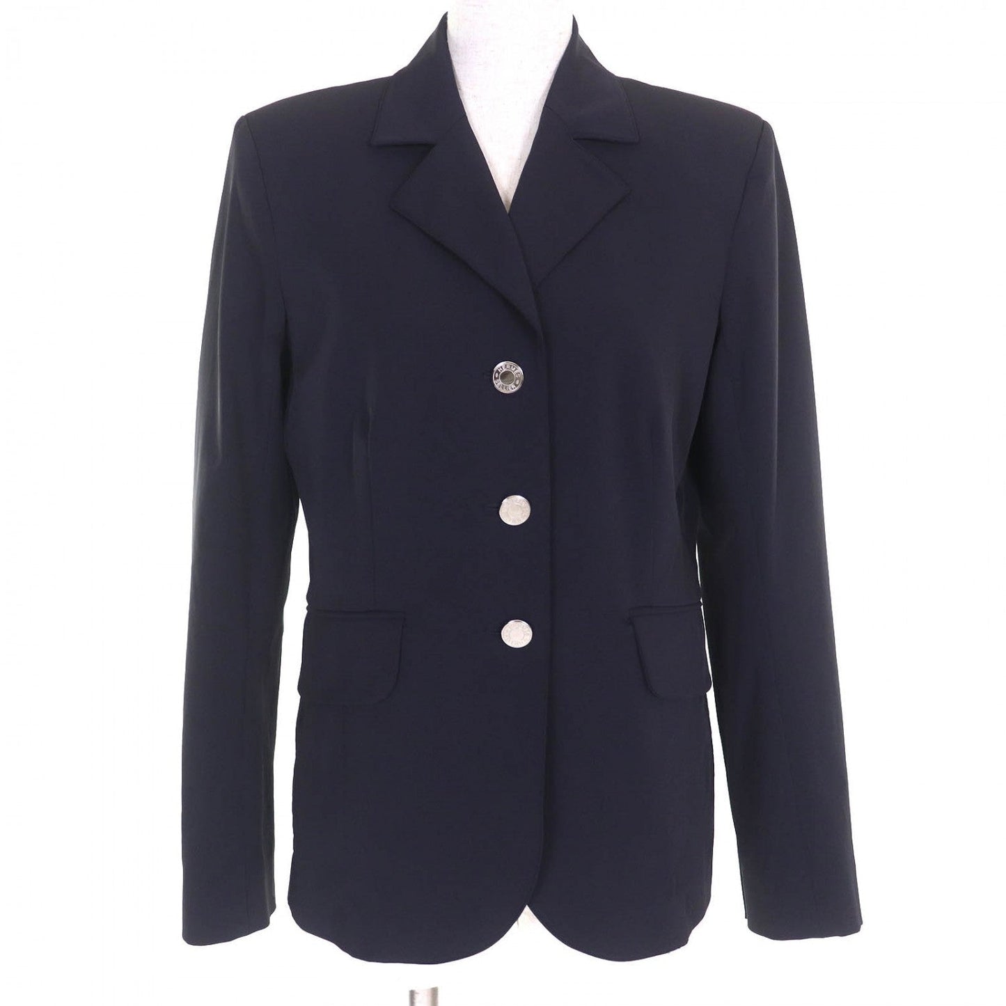 HERMES Jacket Nylon Navy Jump 42