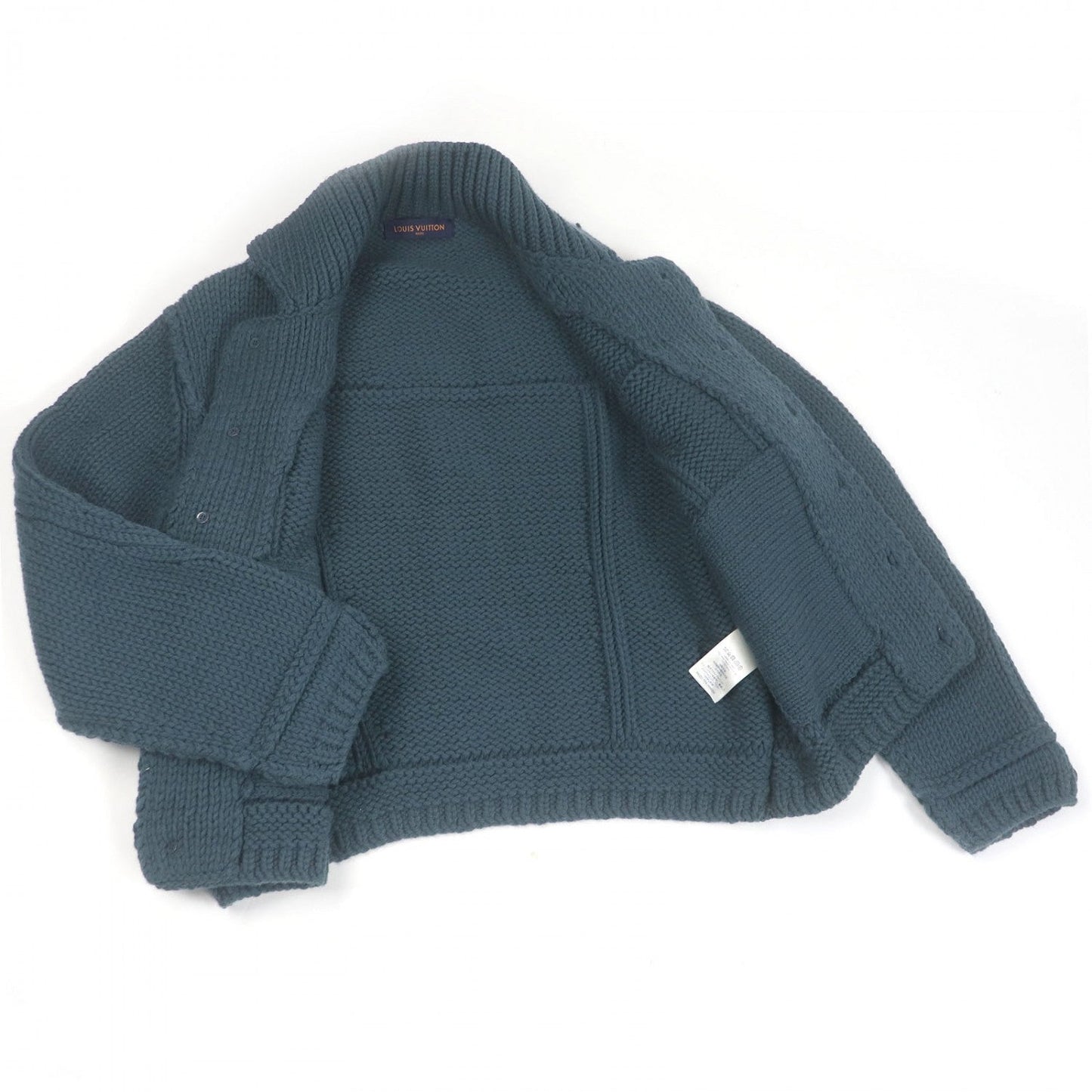 LOUIS VUITTON Jacket wool Blue green XL