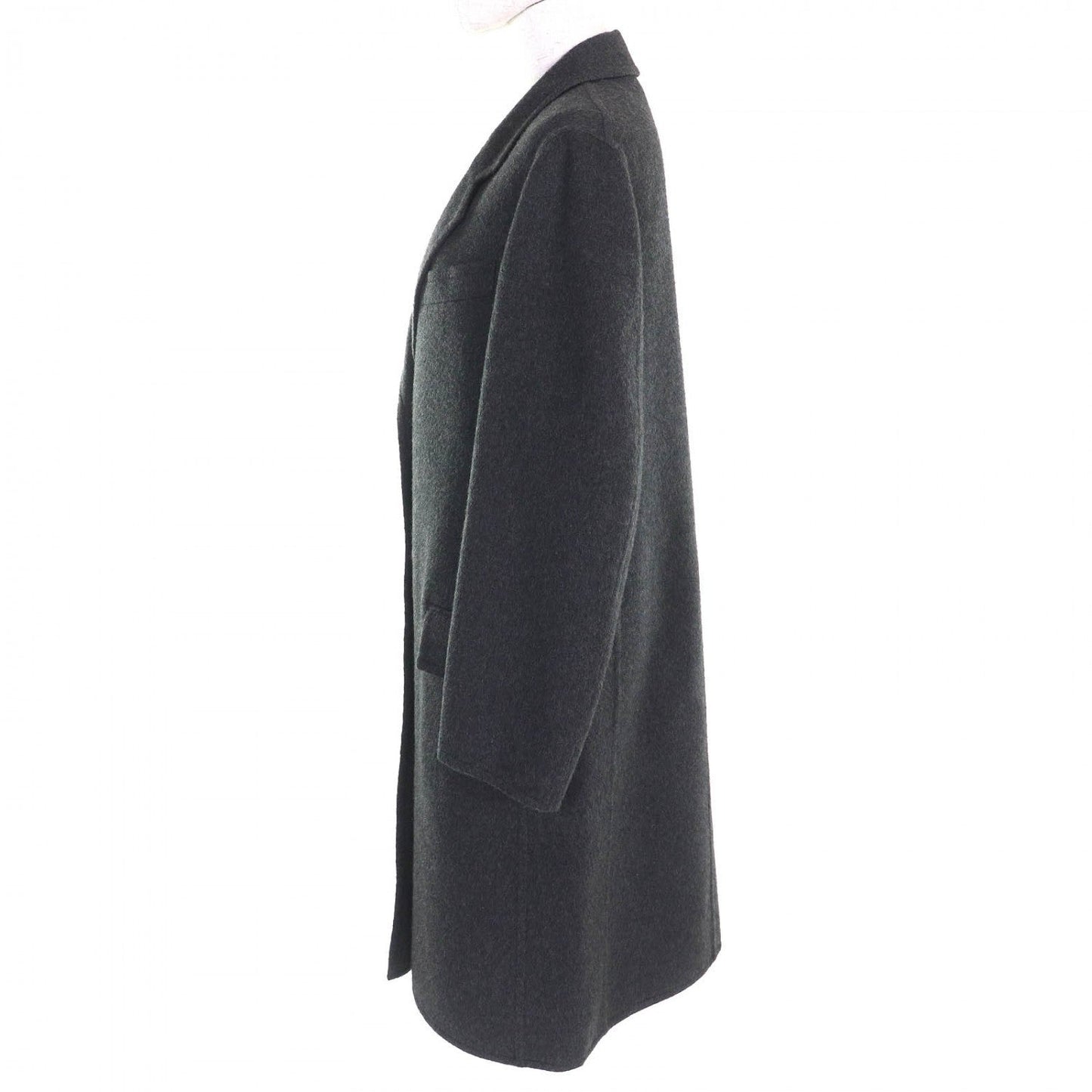 HERMES Chester coat cashmere Charcoal gray 36