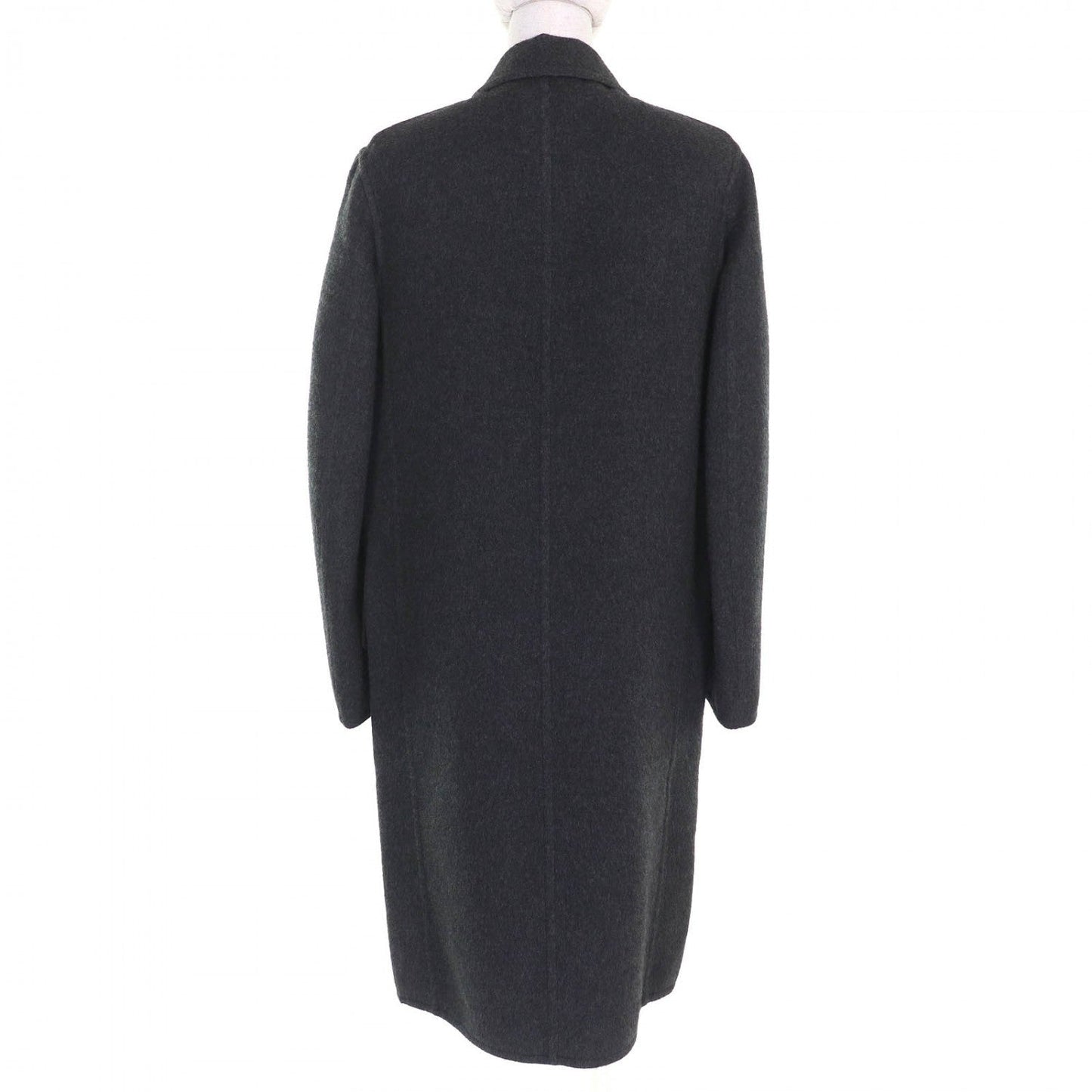 HERMES Chester coat cashmere Charcoal gray 36