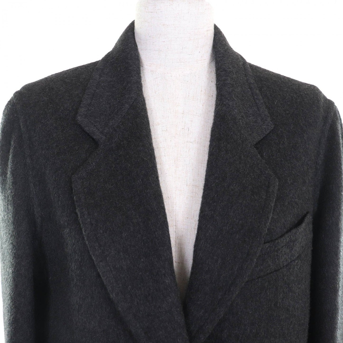 HERMES Chester coat cashmere Charcoal gray 36